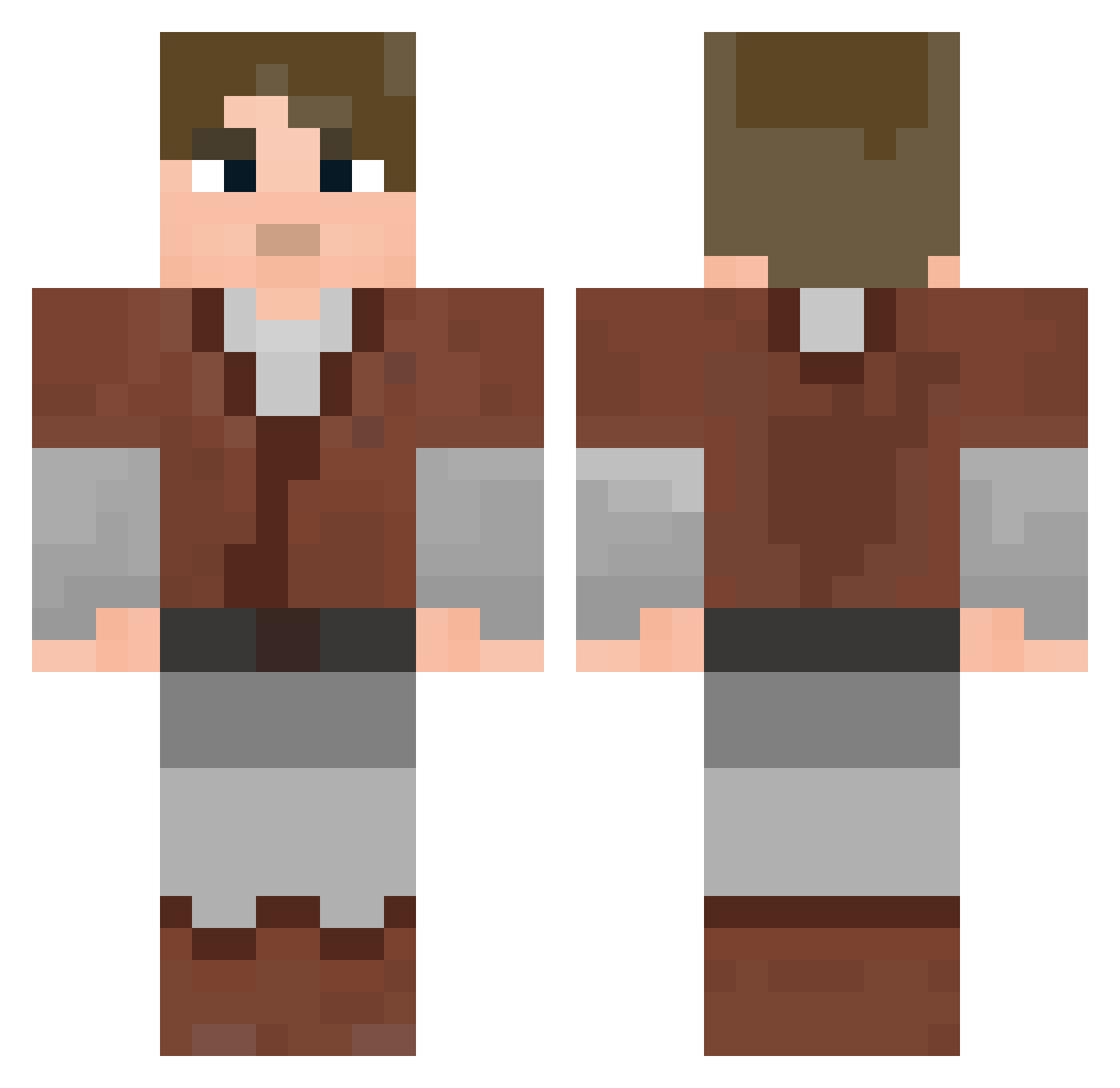 Commander_Jyn Minecraft skin, front and back view