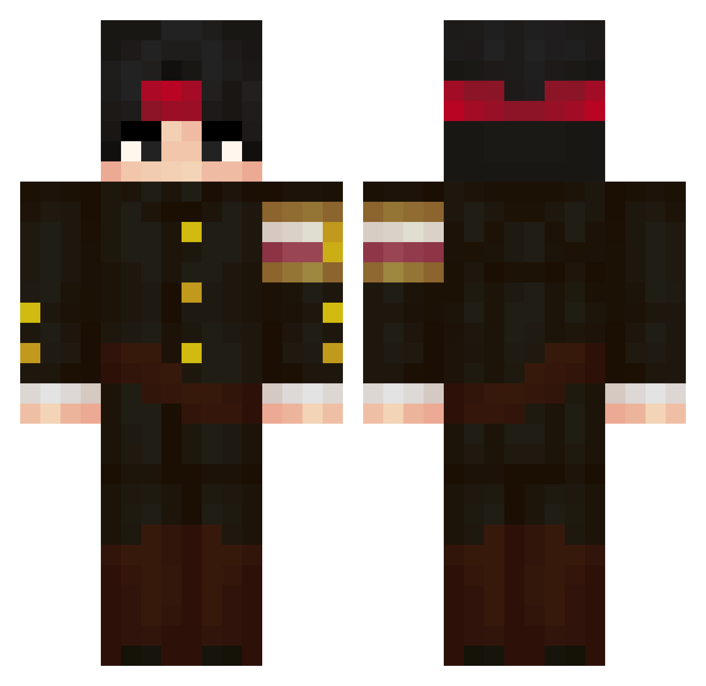 elluminatia Minecraft skin, front and back view