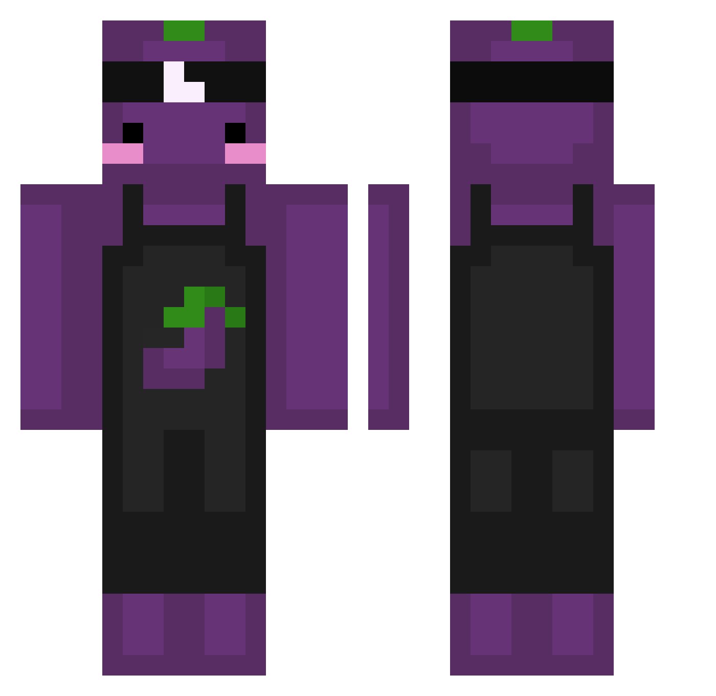 _Lars26 Minecraft skin, front and back view