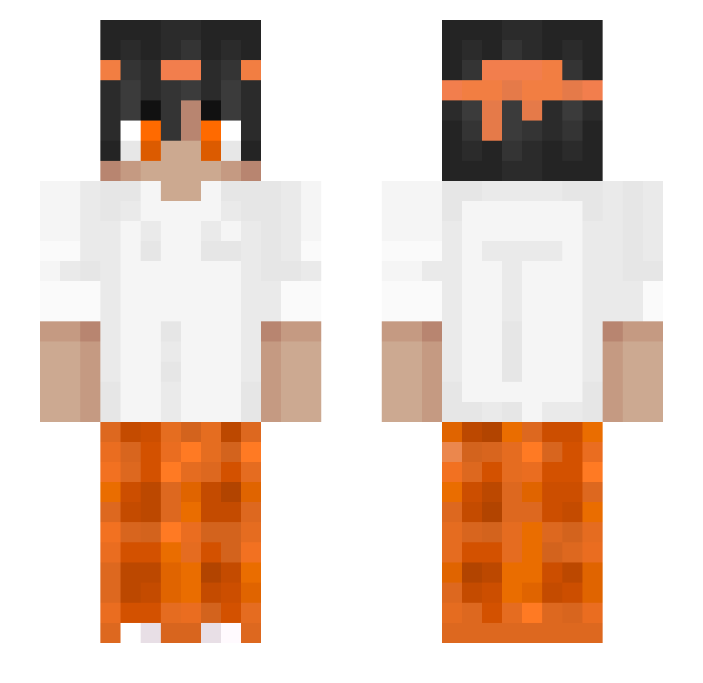 WildZhwar2 Minecraft skin, front and back view