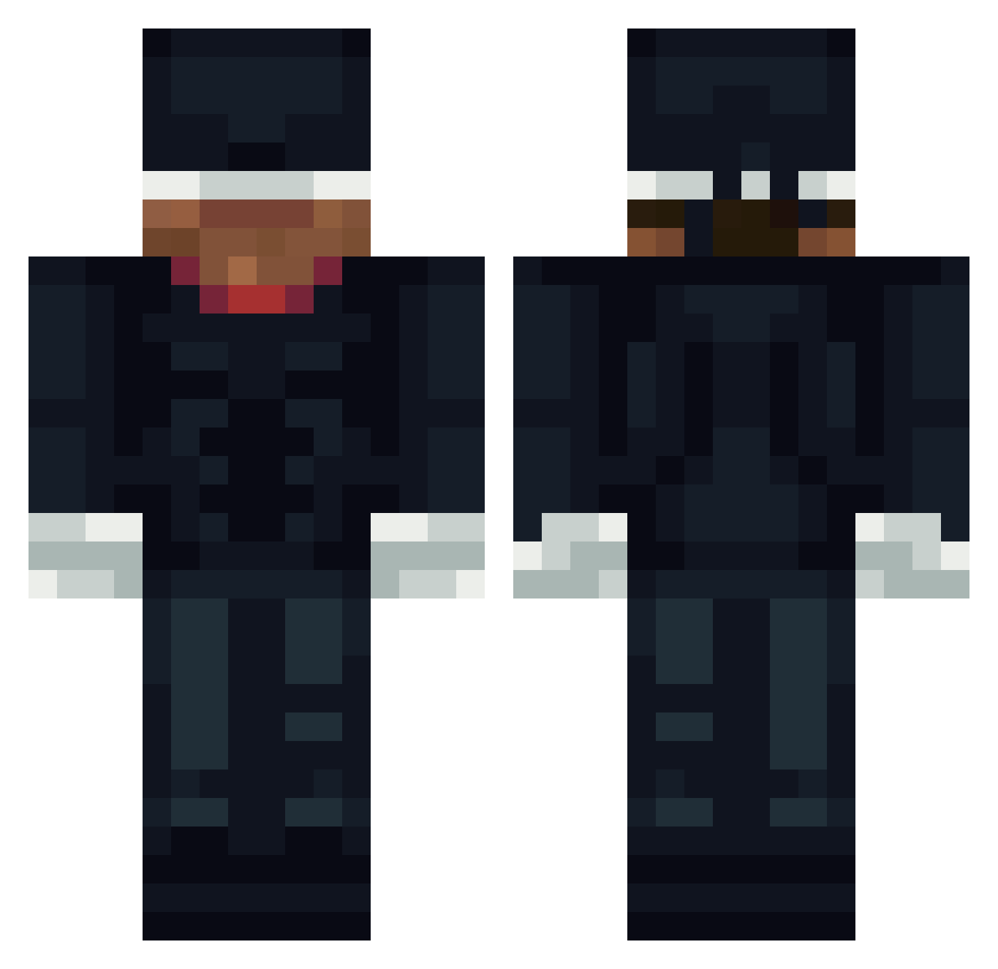 ZestyLemon24 Minecraft skin, front and back view