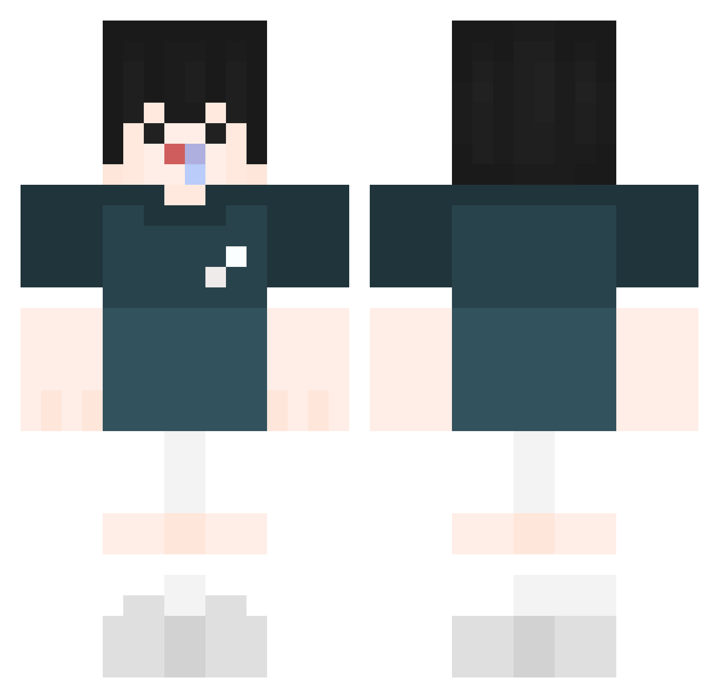 wnsgudla Minecraft skin, front and back view
