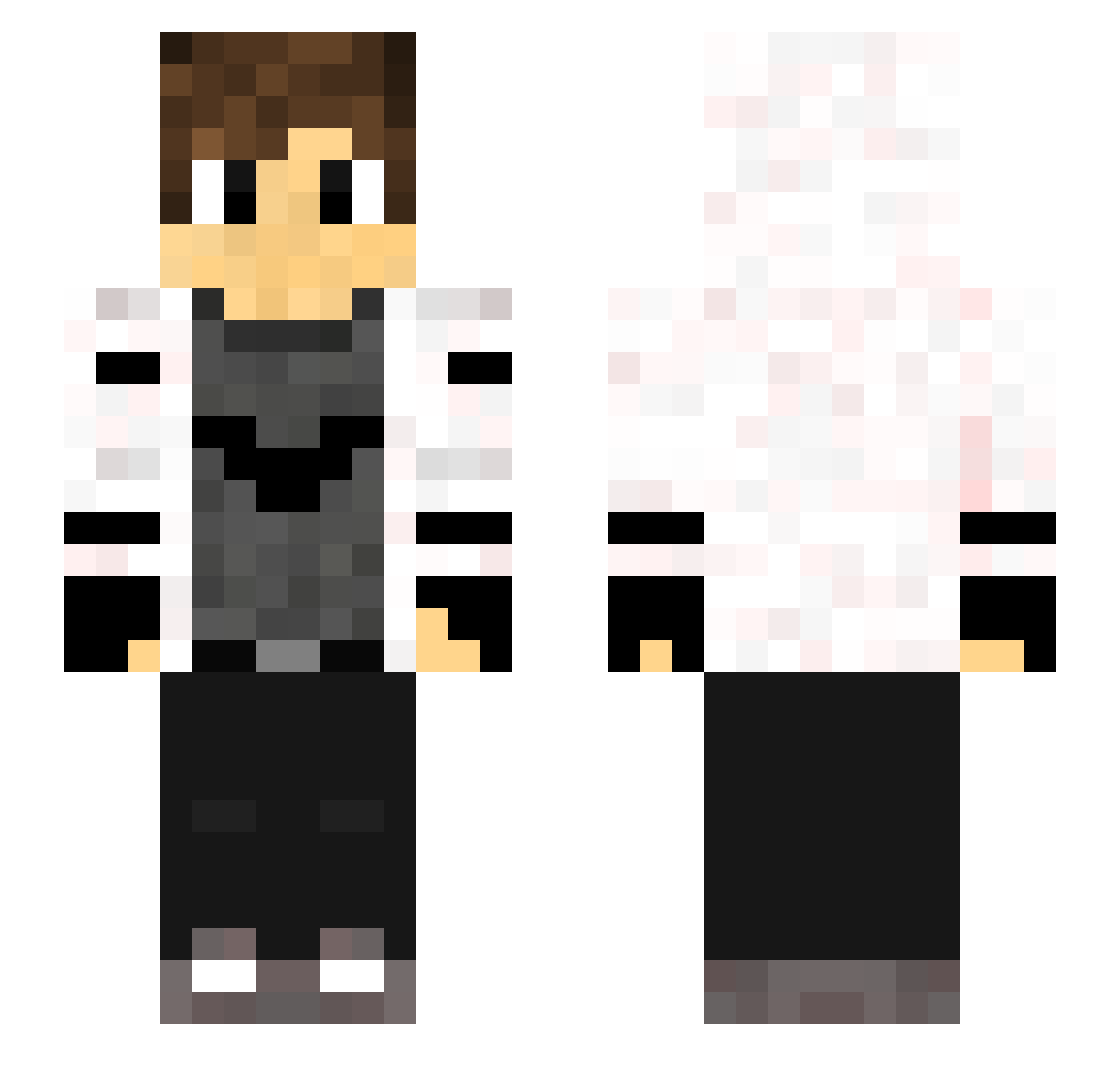 Rent6744 Minecraft skin, front and back view