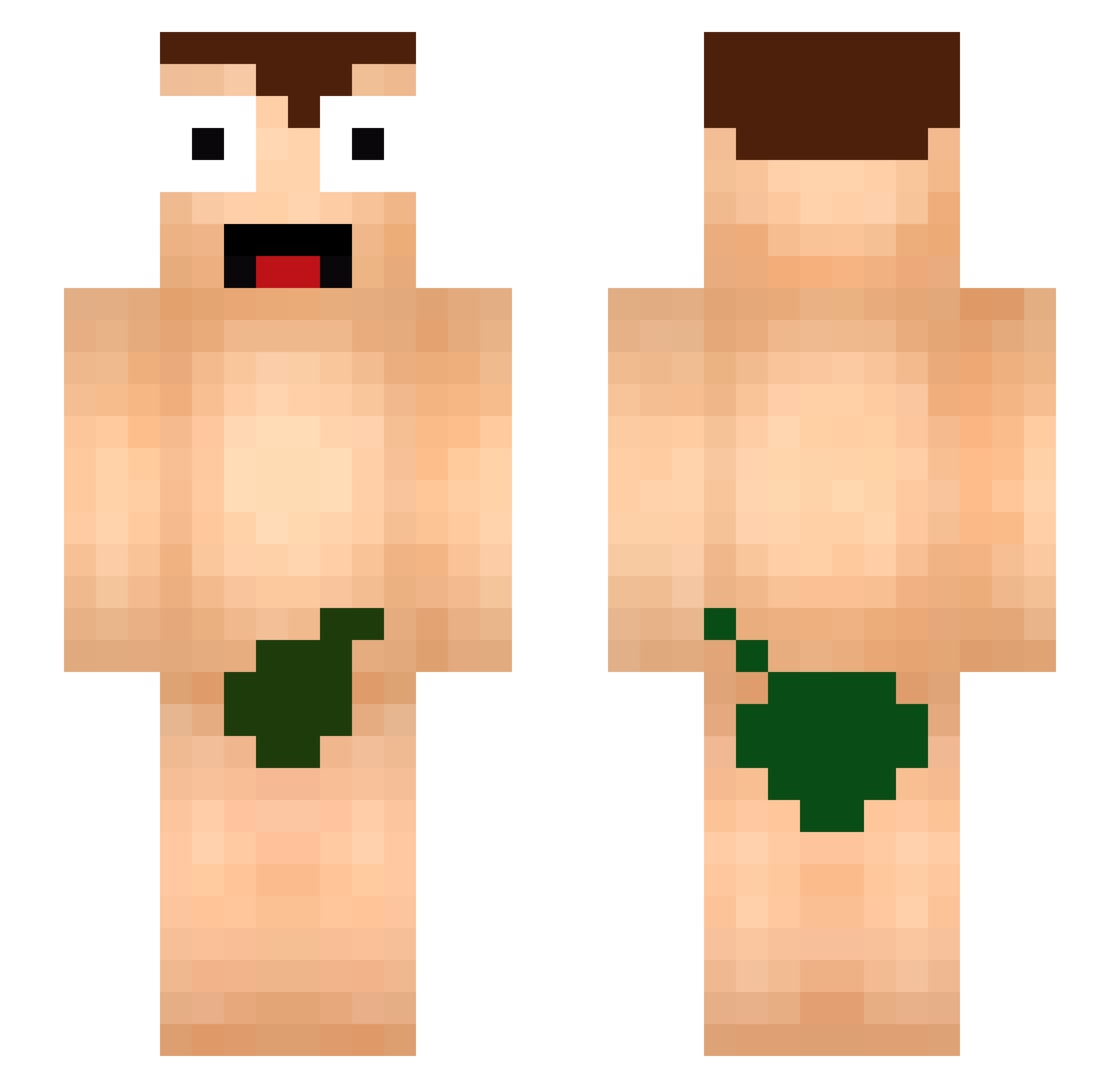 Dytalov Minecraft skin, front and back view