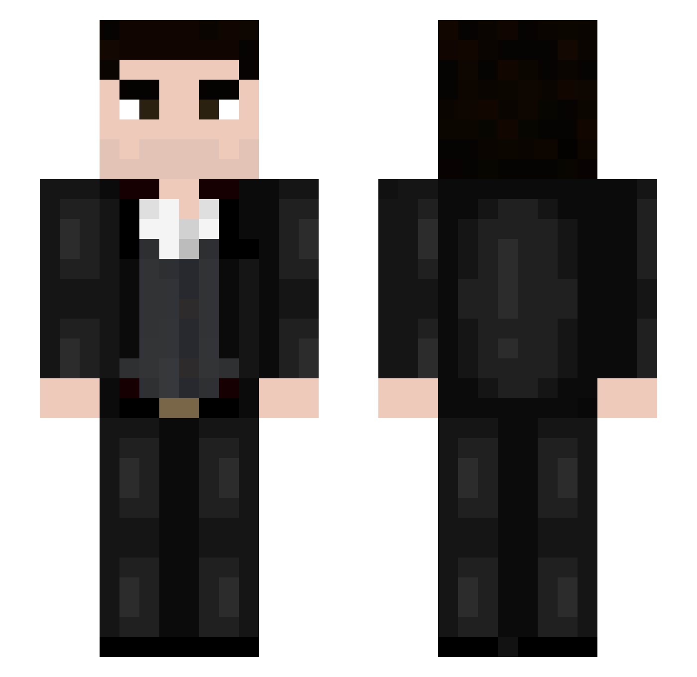 joshuakcott Minecraft skin, front and back view