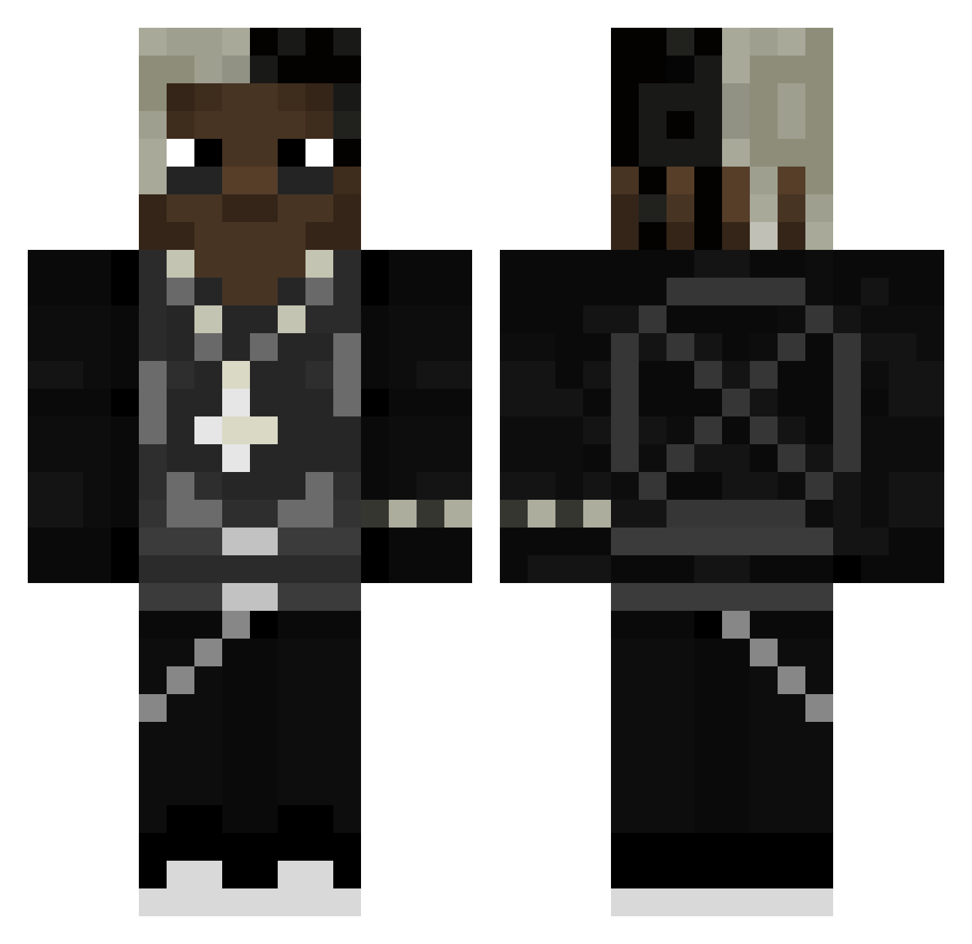 Rabbit_603 Minecraft skin, front and back view