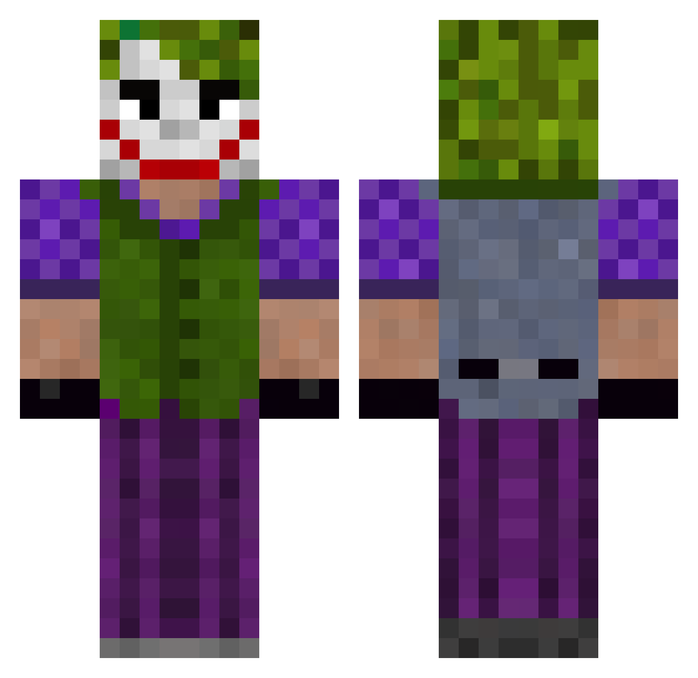 bukayosaka10 Minecraft skin, front and back view