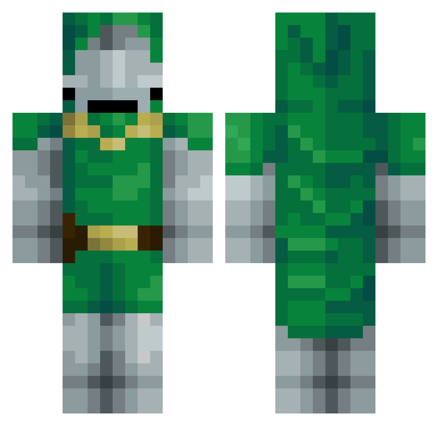 Hayden_OG Minecraft skin, front and back view