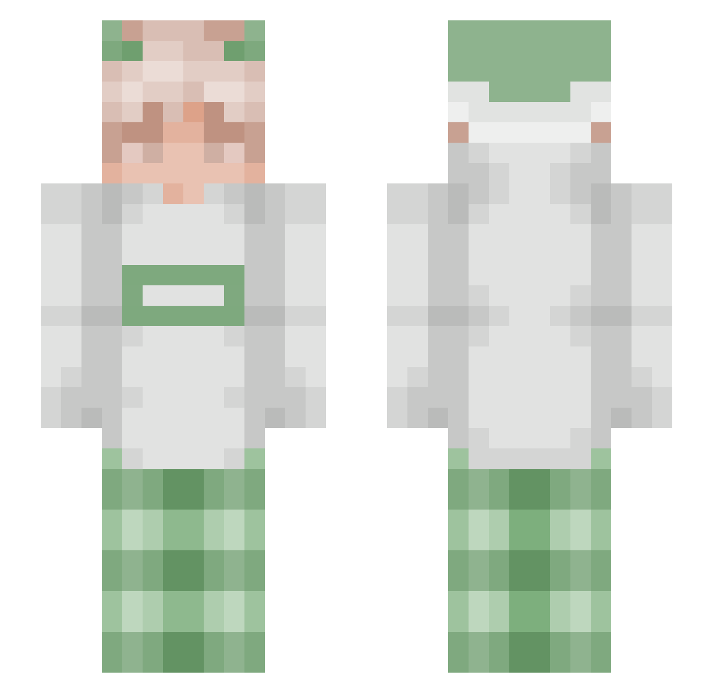 ky_xo Minecraft skin, front and back view