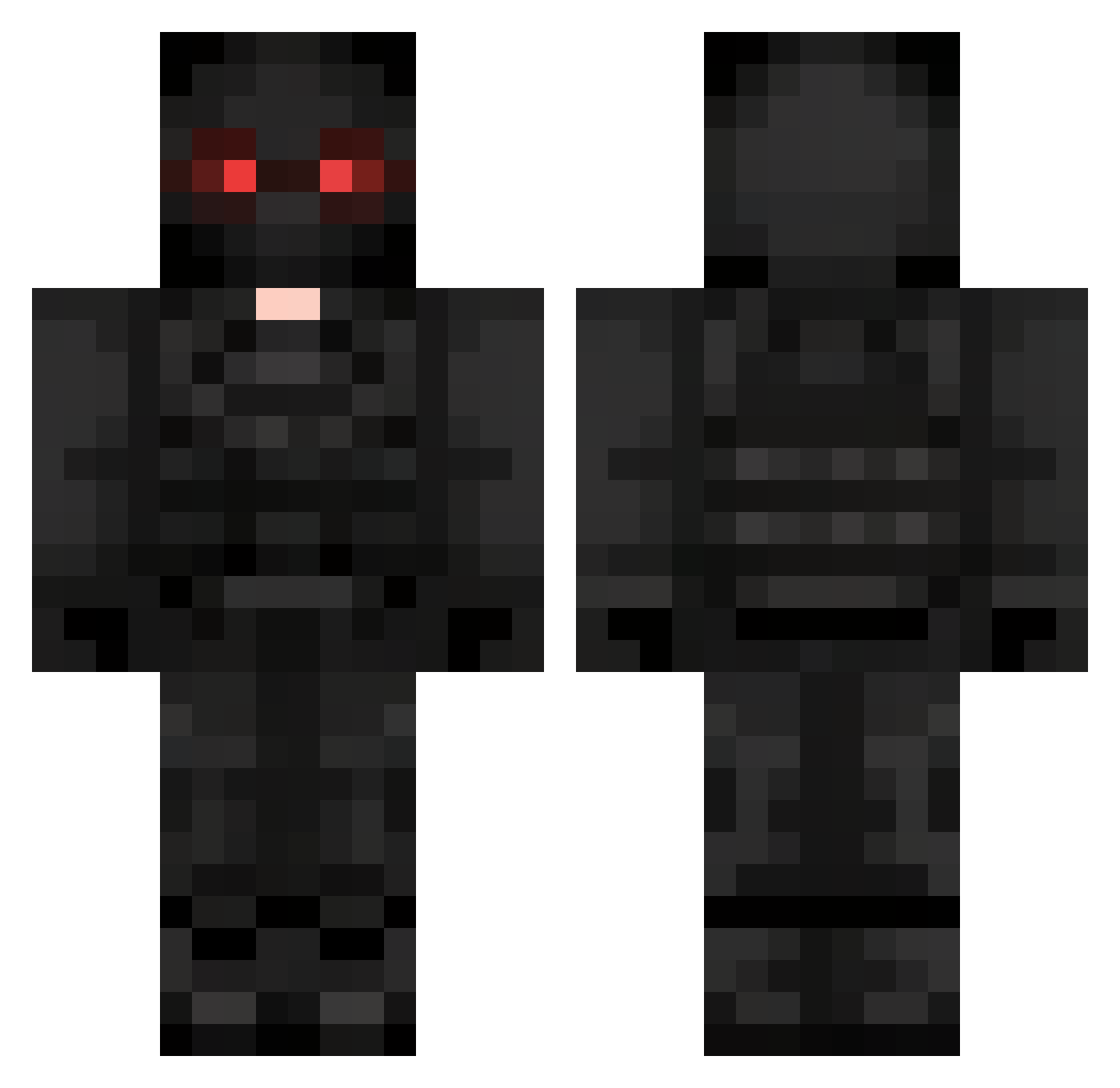 terminator69380 Minecraft skin, front and back view