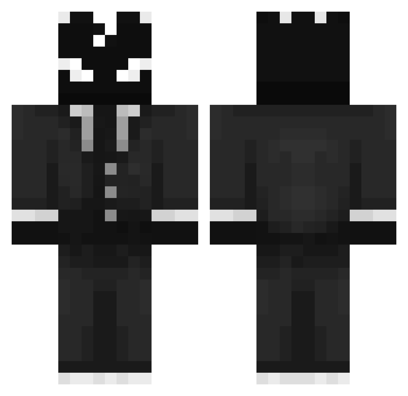 ByteKit Minecraft skin, front and back view