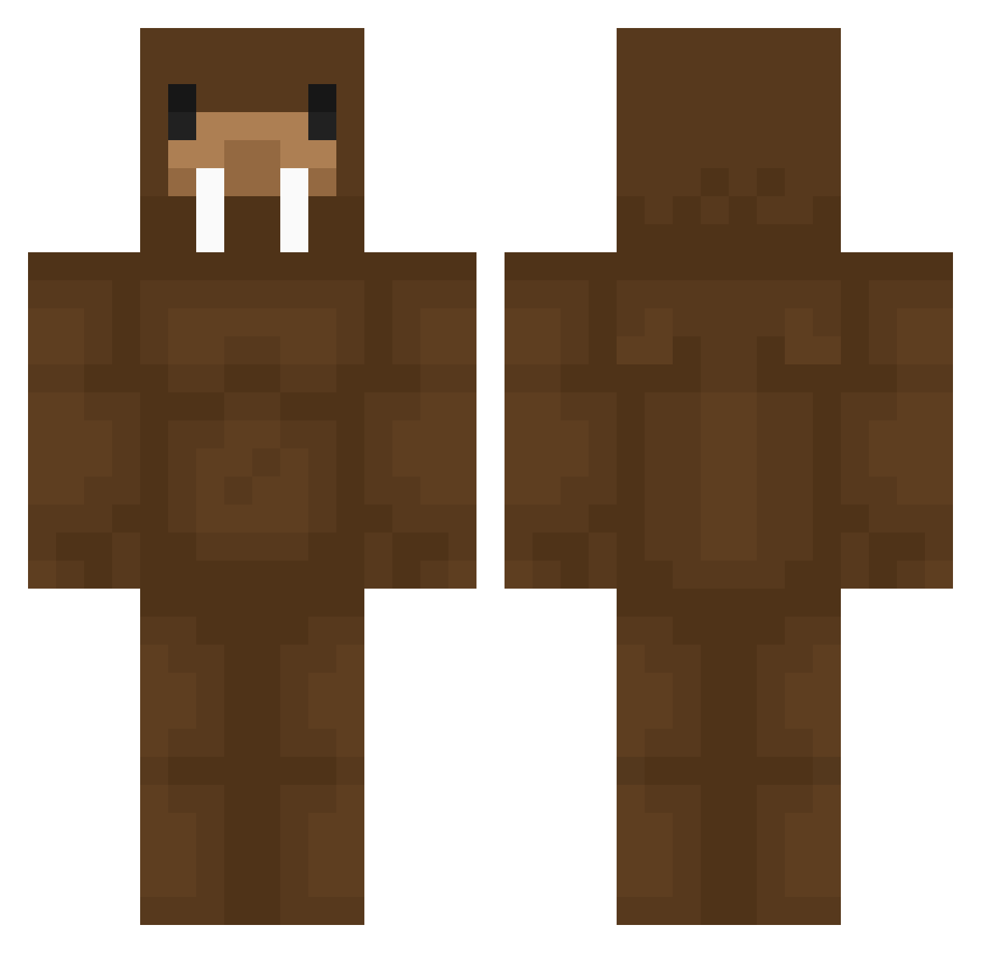juicyvenom Minecraft skin, front and back view