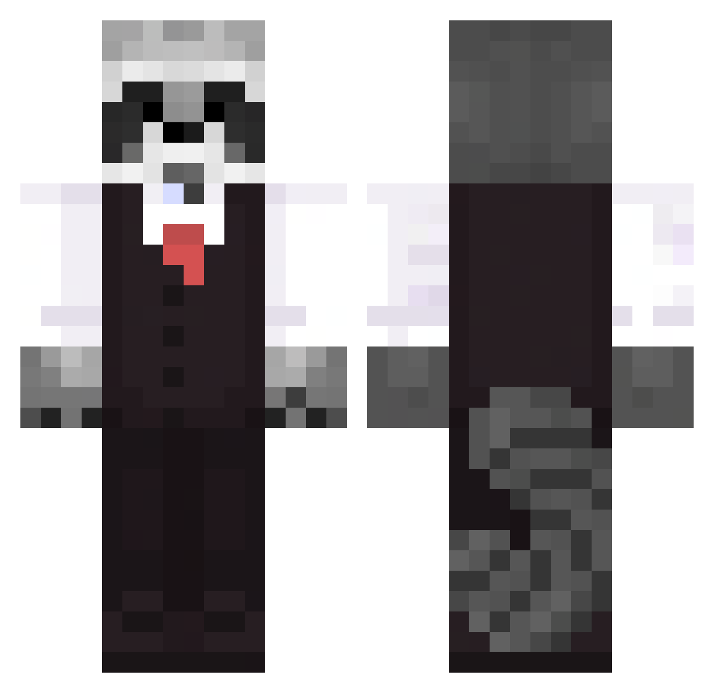 marvinator6000 Minecraft skin, front and back view