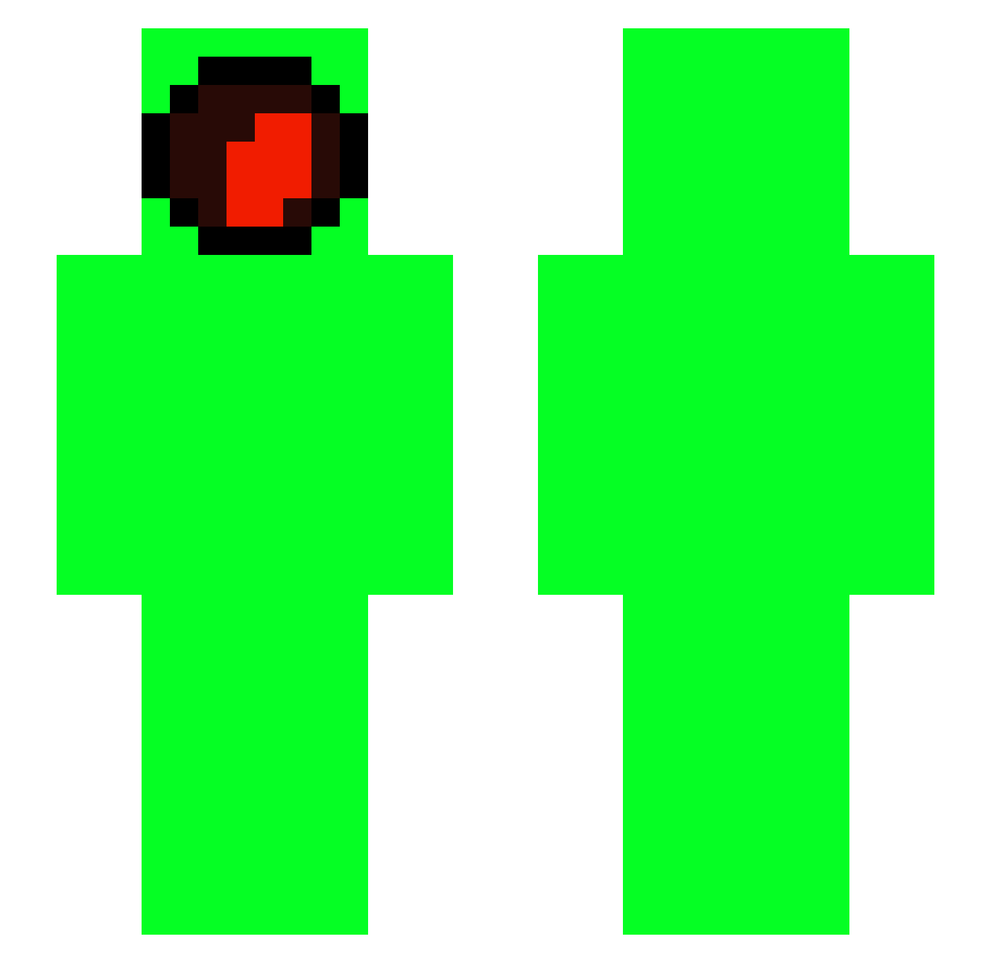 imDeso Minecraft skin, front and back view