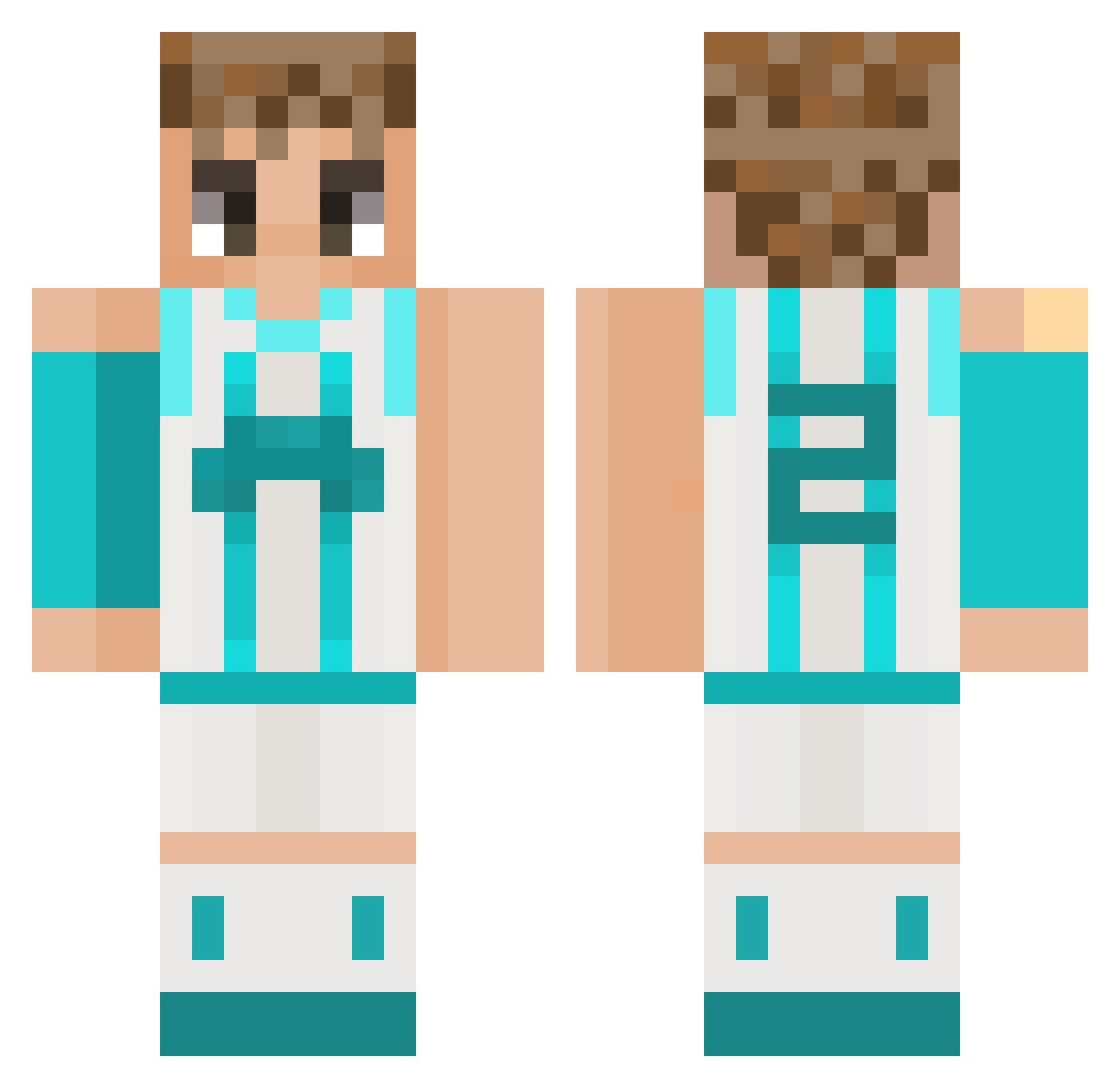 DrakeDisciple23 Minecraft skin, front and back view