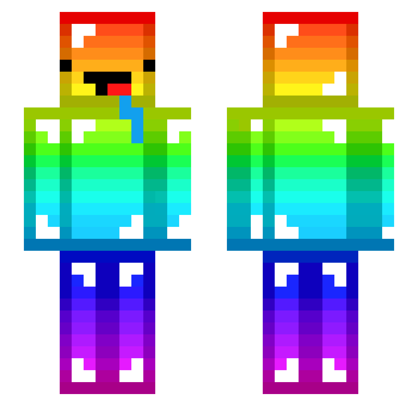 ost_pringles Minecraft skin, front and back view