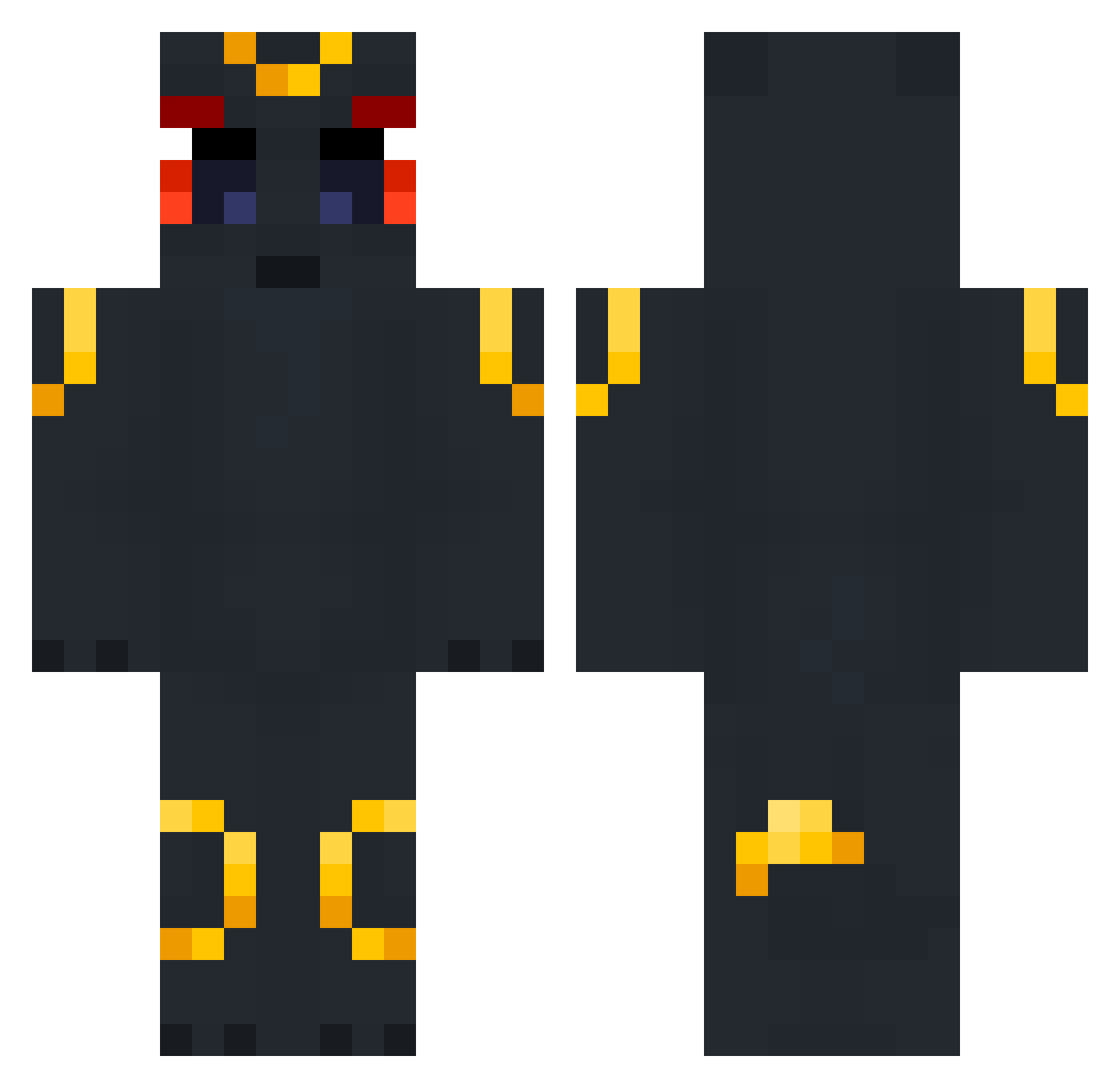Minecraft12456 Minecraft skin, front and back view