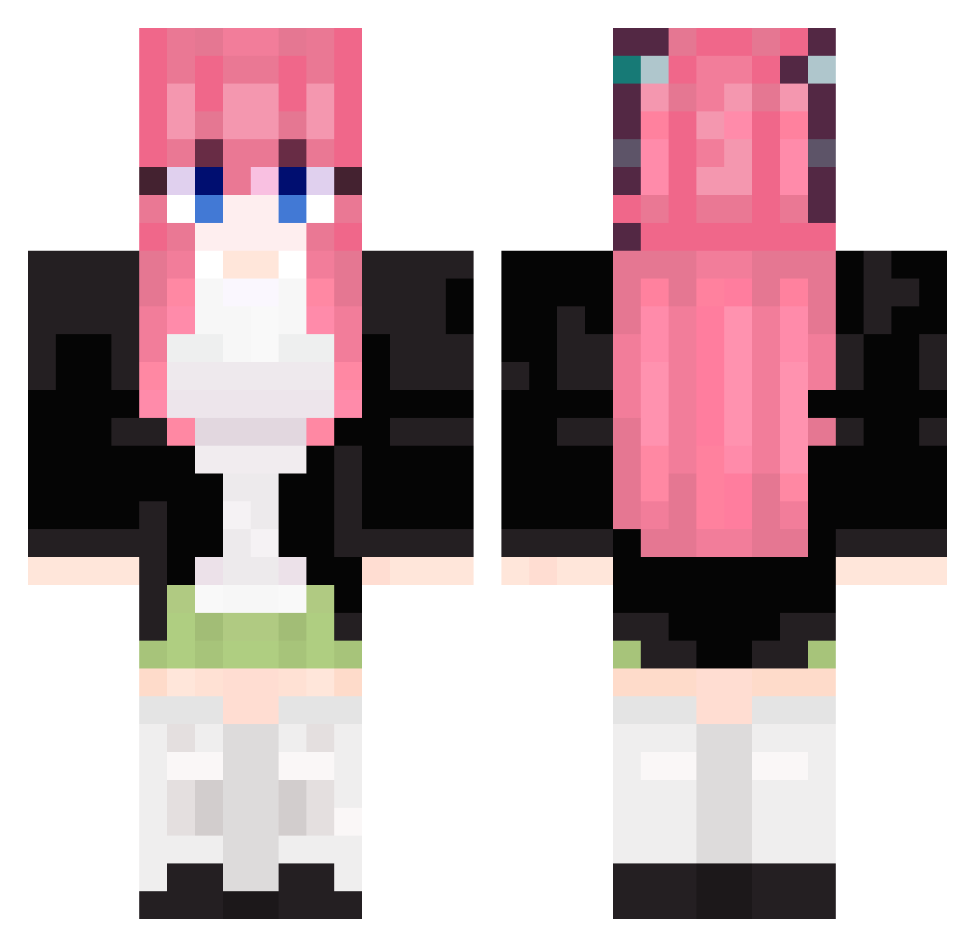kukulka69 Minecraft skin, front and back view