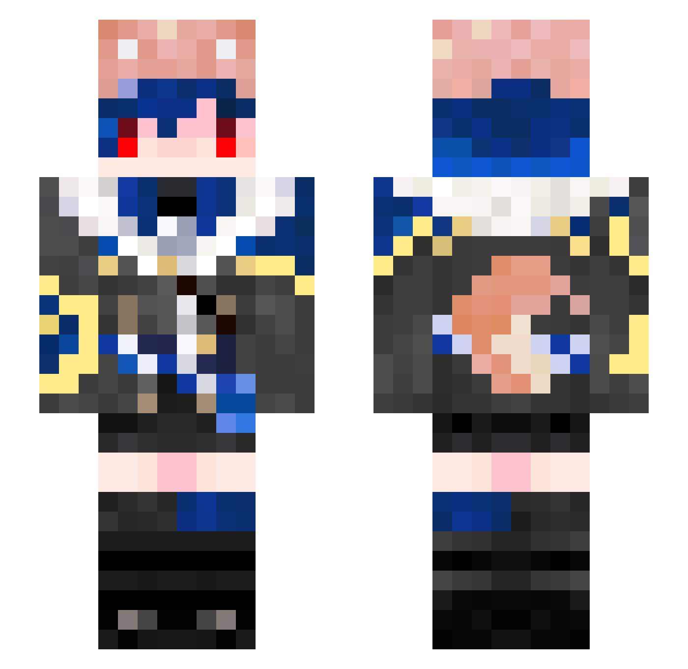 littlejelly13520 Minecraft skin, front and back view