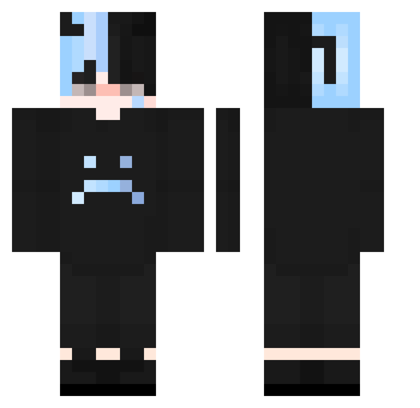 green_boy_vn Minecraft skin, front and back view