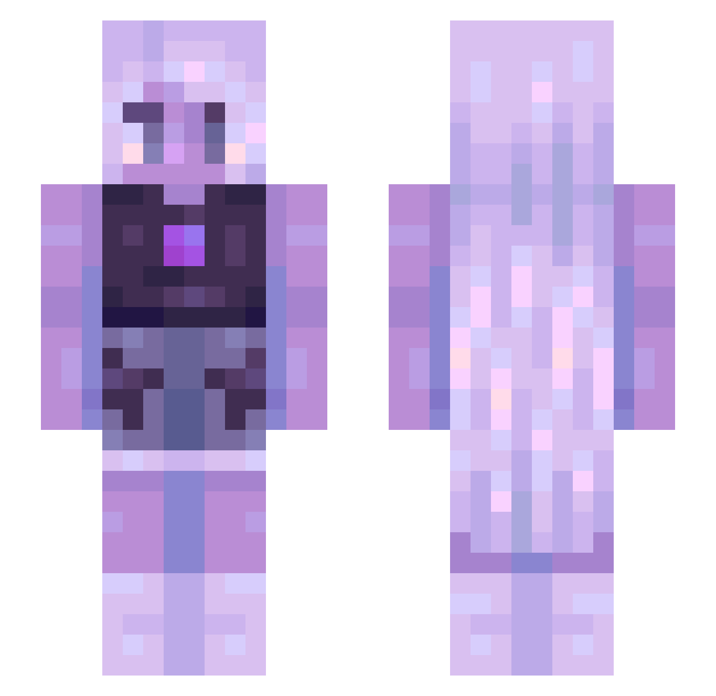 WhewChileAnyways Minecraft skin, front and back view