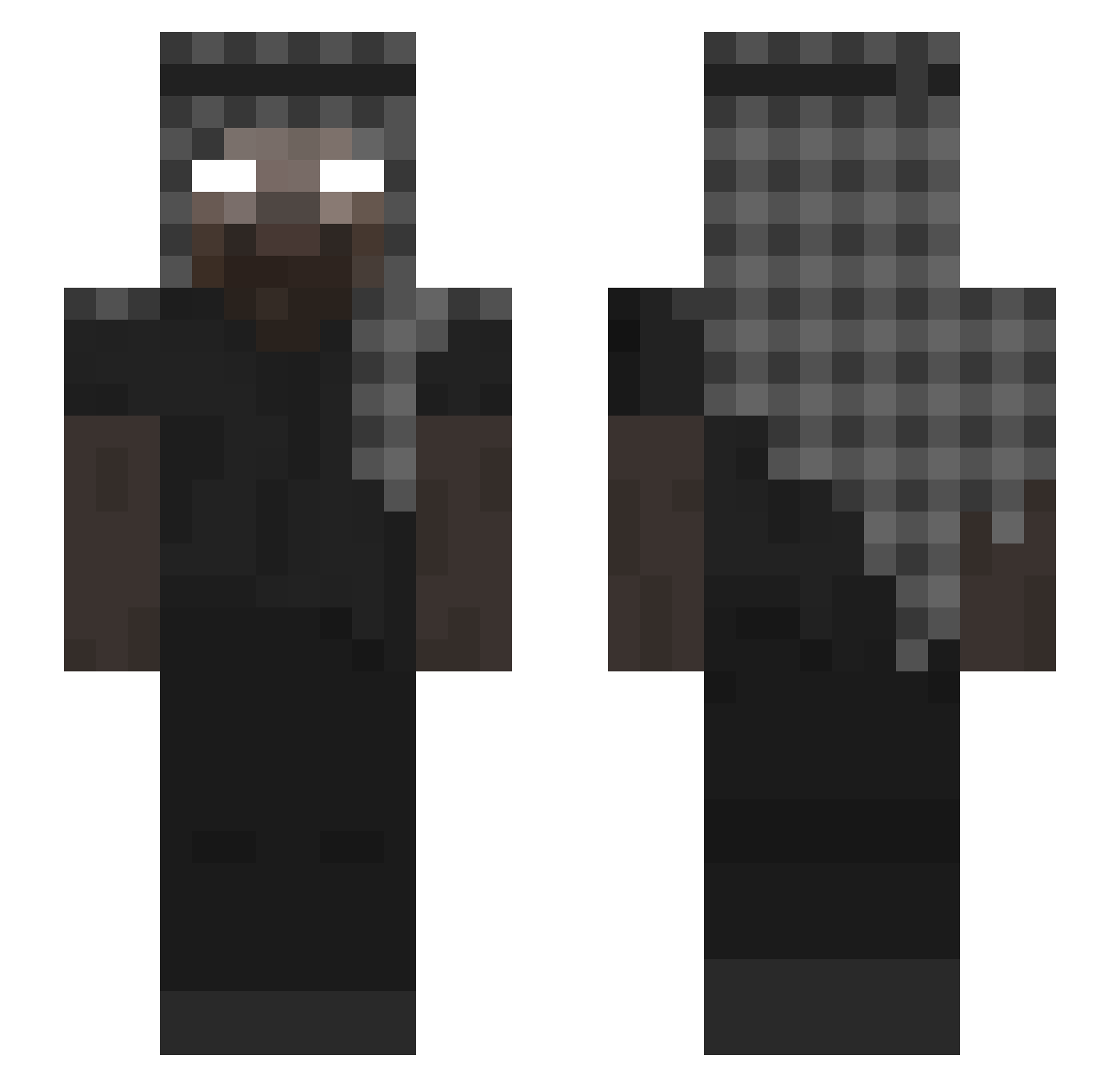 mdog523 Minecraft skin, front and back view