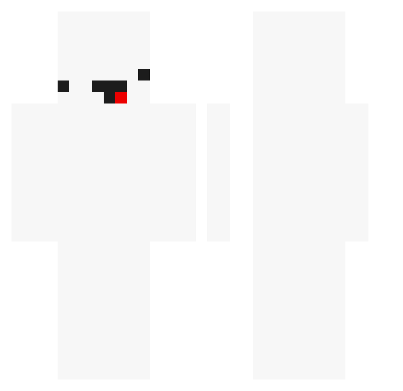 Champion_Kaleb Minecraft skin, front and back view