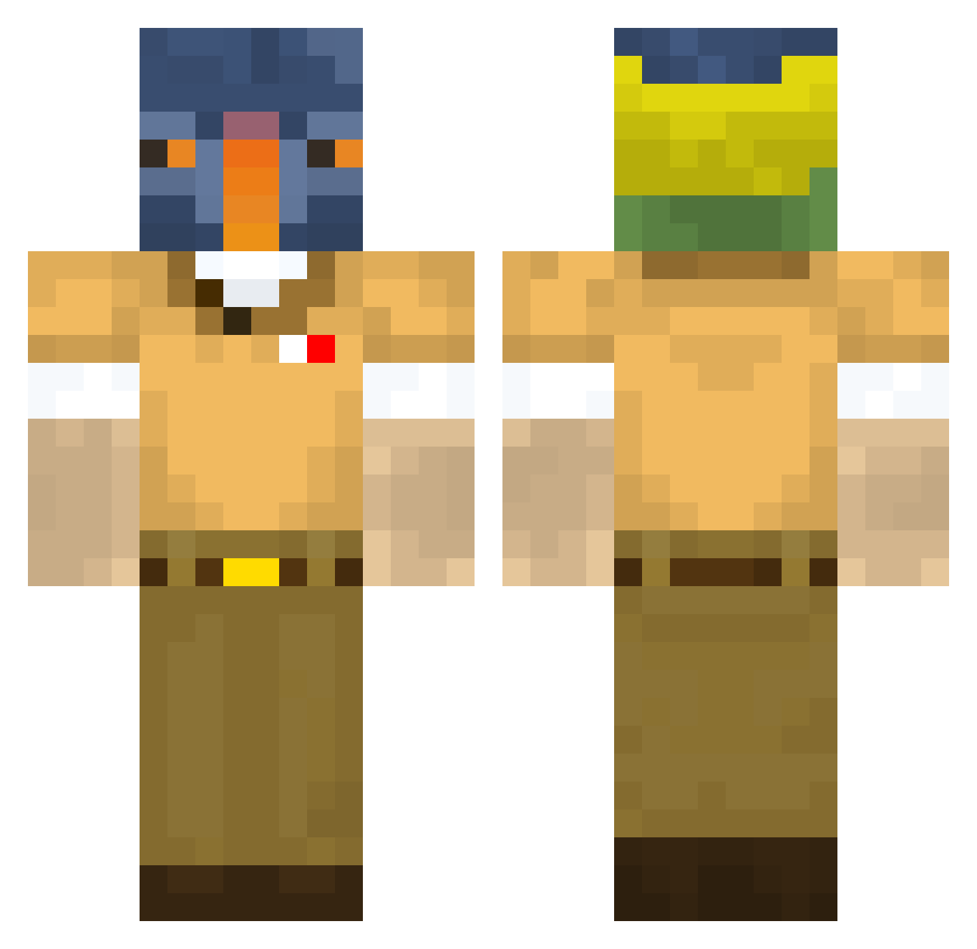 nightdreemer Minecraft skin, front and back view