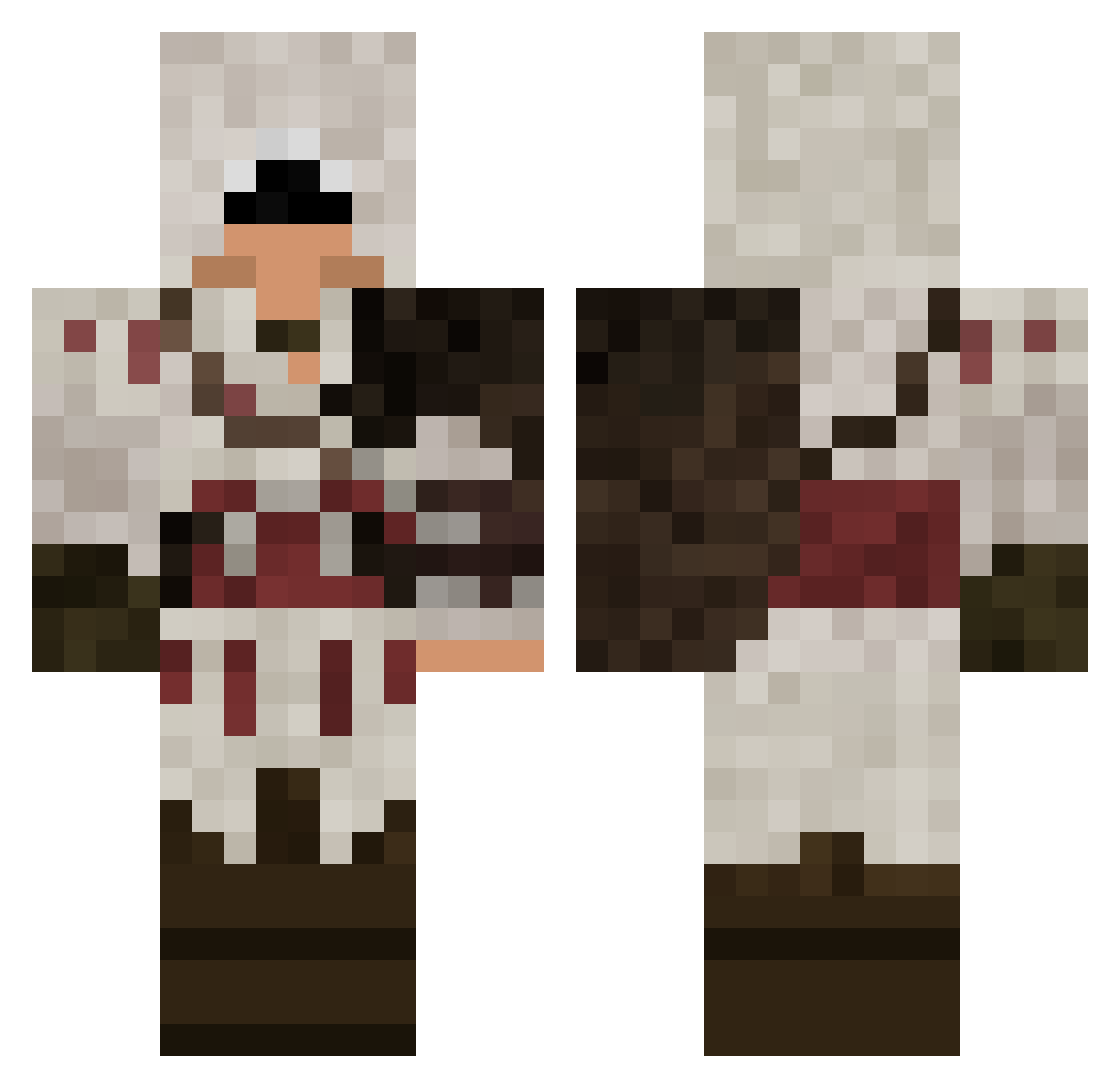 Don_Luciano35 Minecraft skin, front and back view