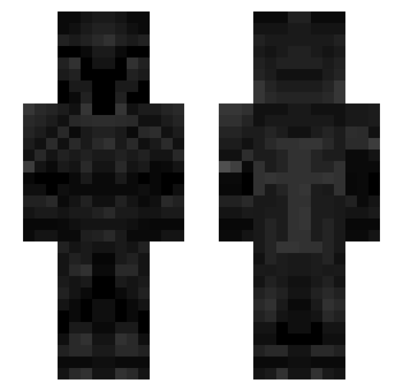 akemoriii Minecraft skin, front and back view