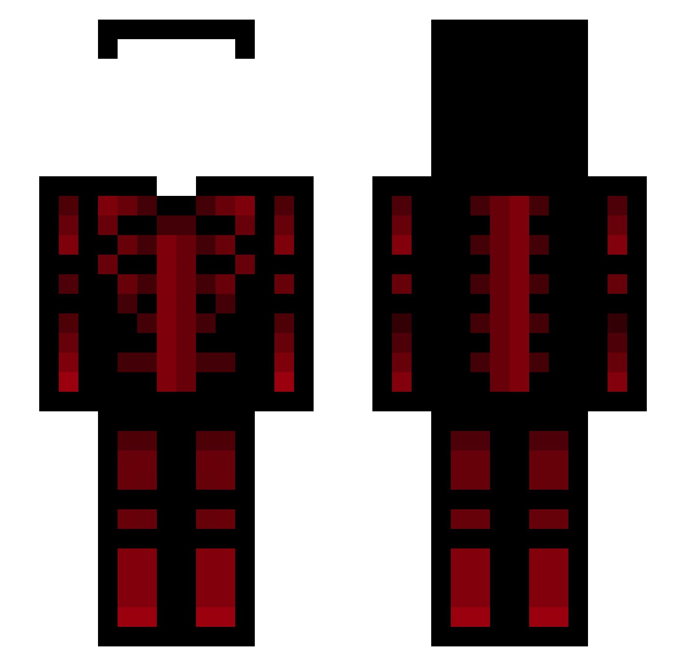 z_ll Minecraft skin, front and back view