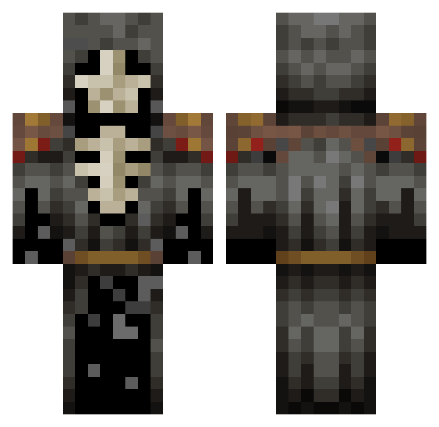 Sorwy1 Minecraft skin, front and back view