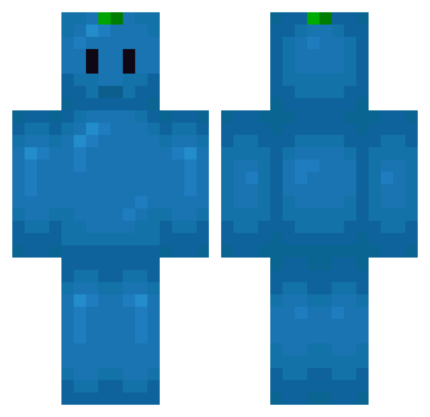 10_DAVID_10 Minecraft skin, front and back view