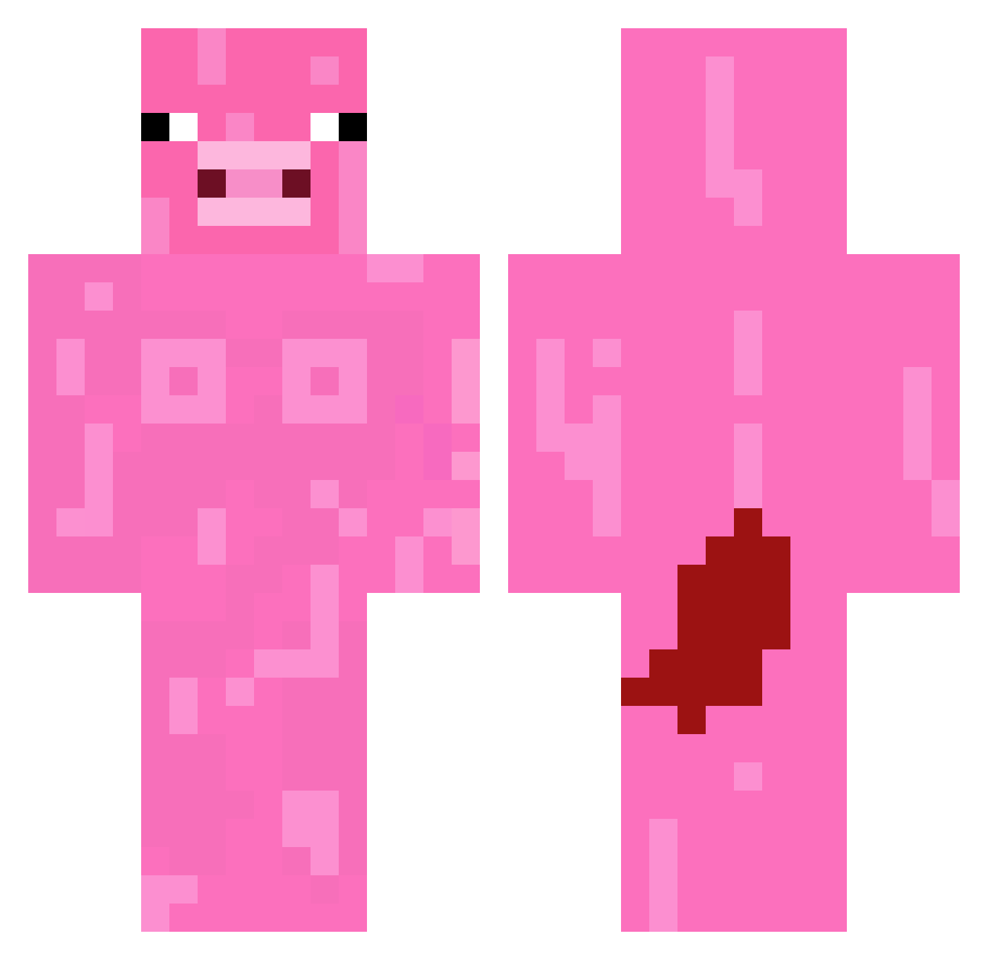 Kacper0007 Minecraft skin, front and back view