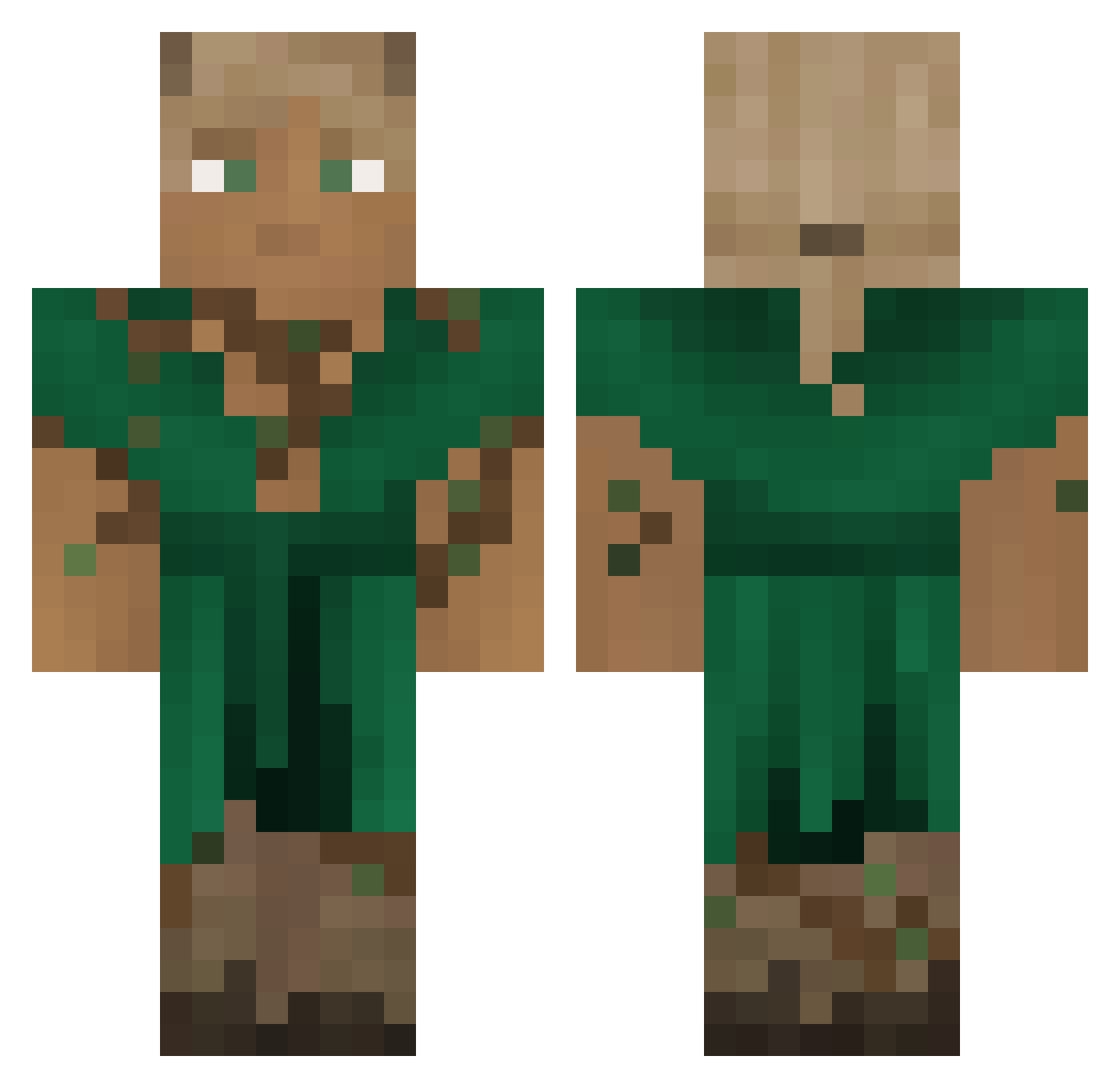 jollop Minecraft skin, front and back view