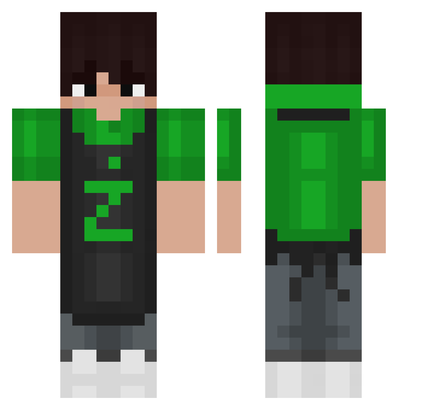 dazio_o123 Minecraft skin, front and back view