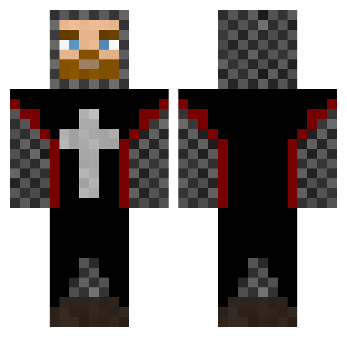 Limpanbeast1337 Minecraft skin, front and back view