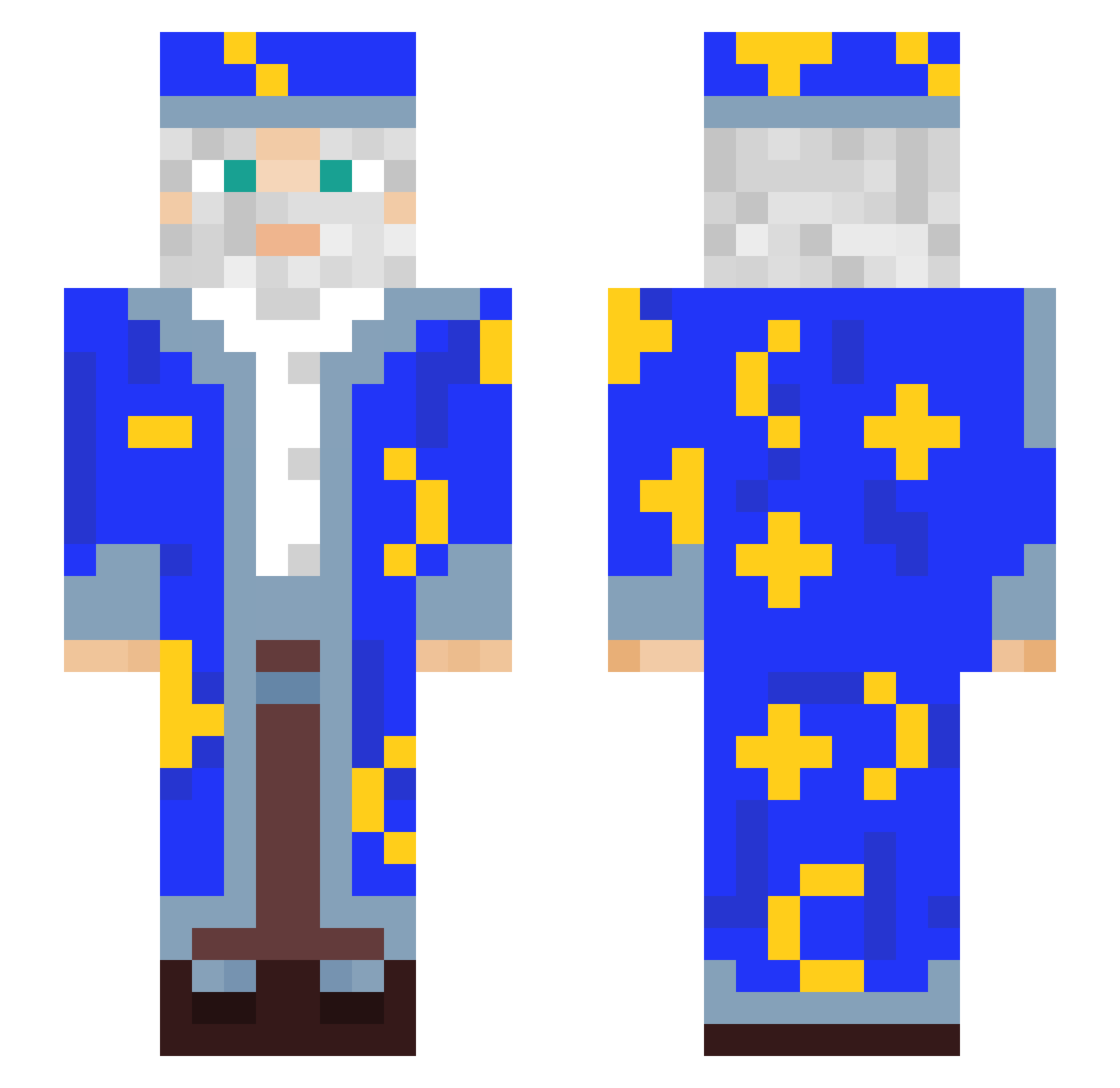 tacoguy123 Minecraft skin, front and back view
