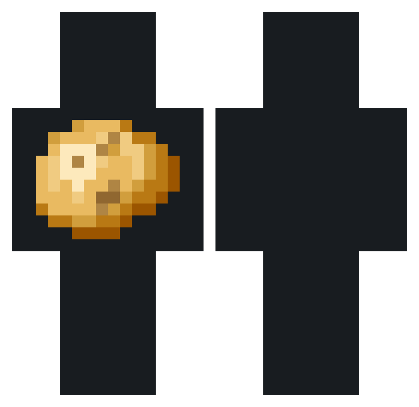 petritik Minecraft skin, front and back view