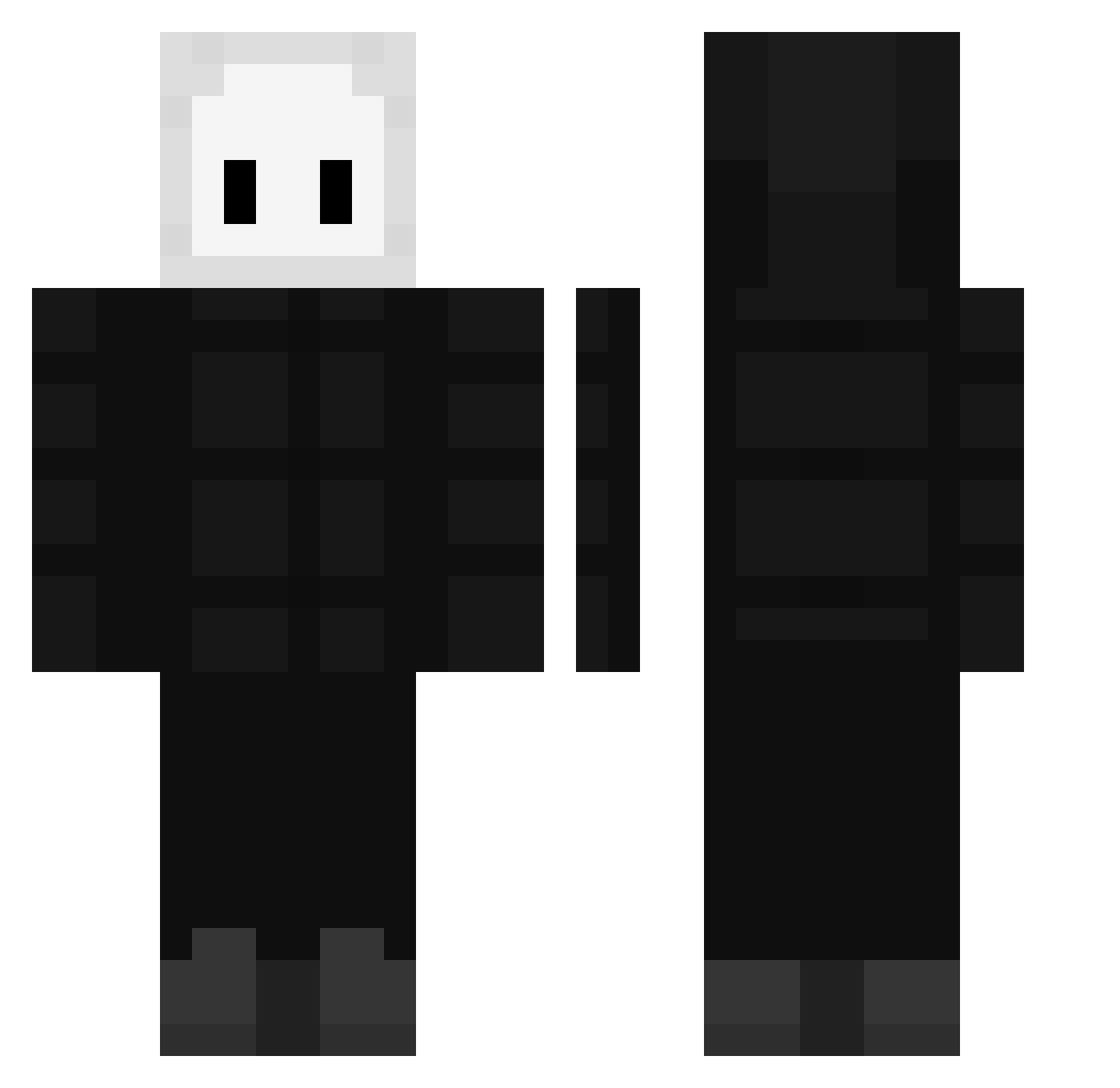 _Milho Minecraft skin, front and back view