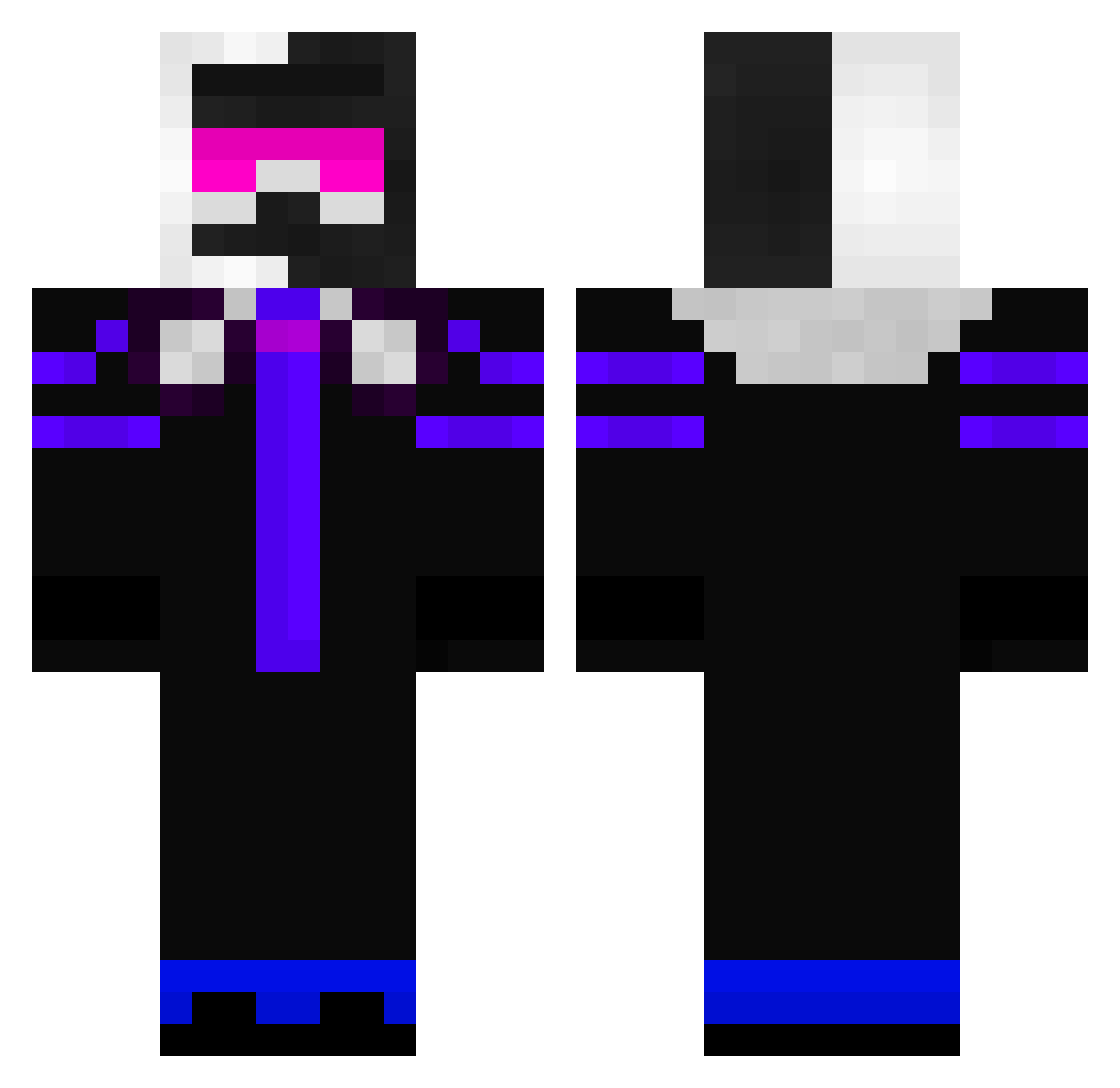 BrightHorizon474 Minecraft skin, front and back view