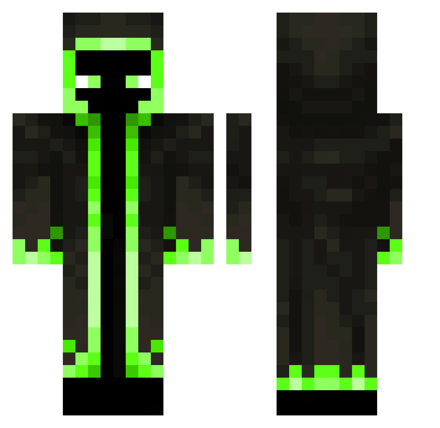 GamingIsMyLife42 Minecraft skin, front and back view