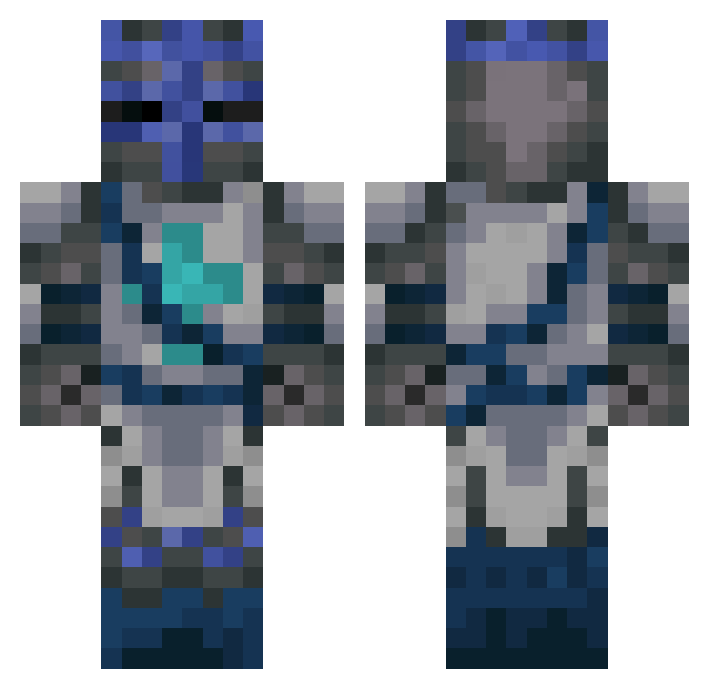Spider_boy08 Minecraft skin, front and back view