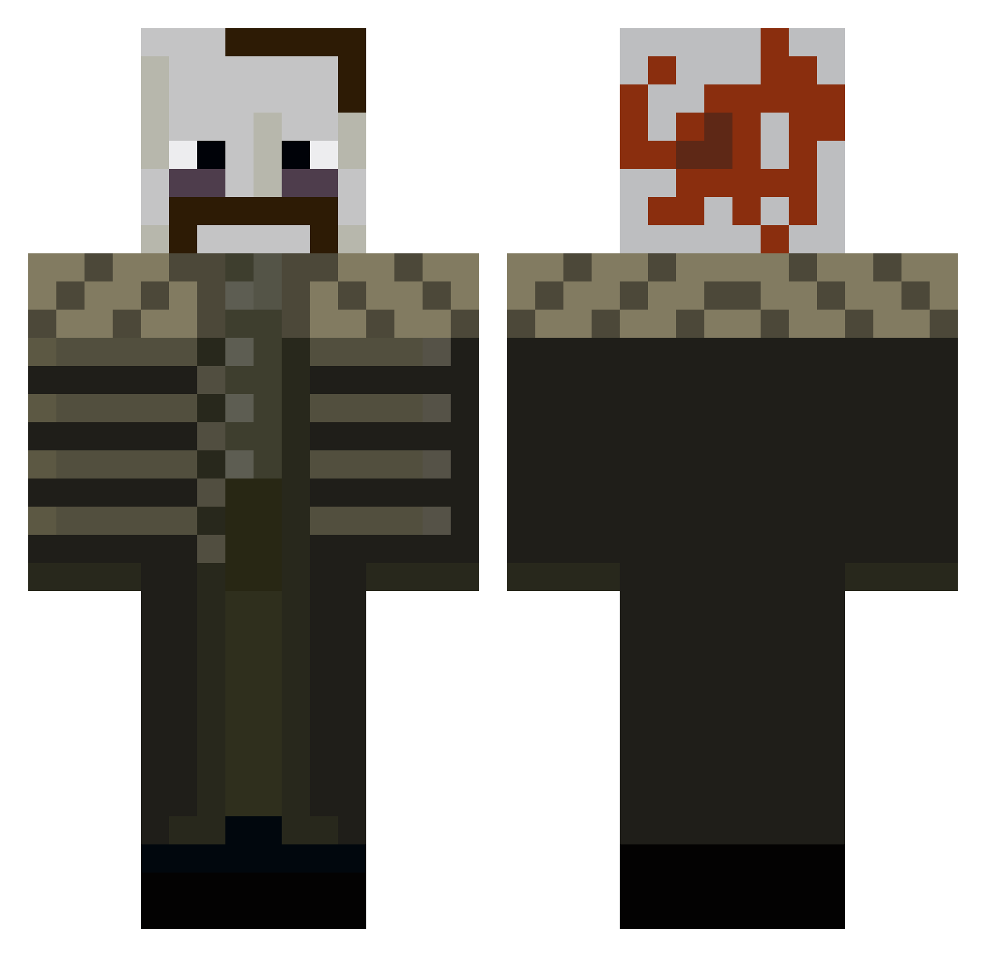 salemTDM Minecraft skin, front and back view