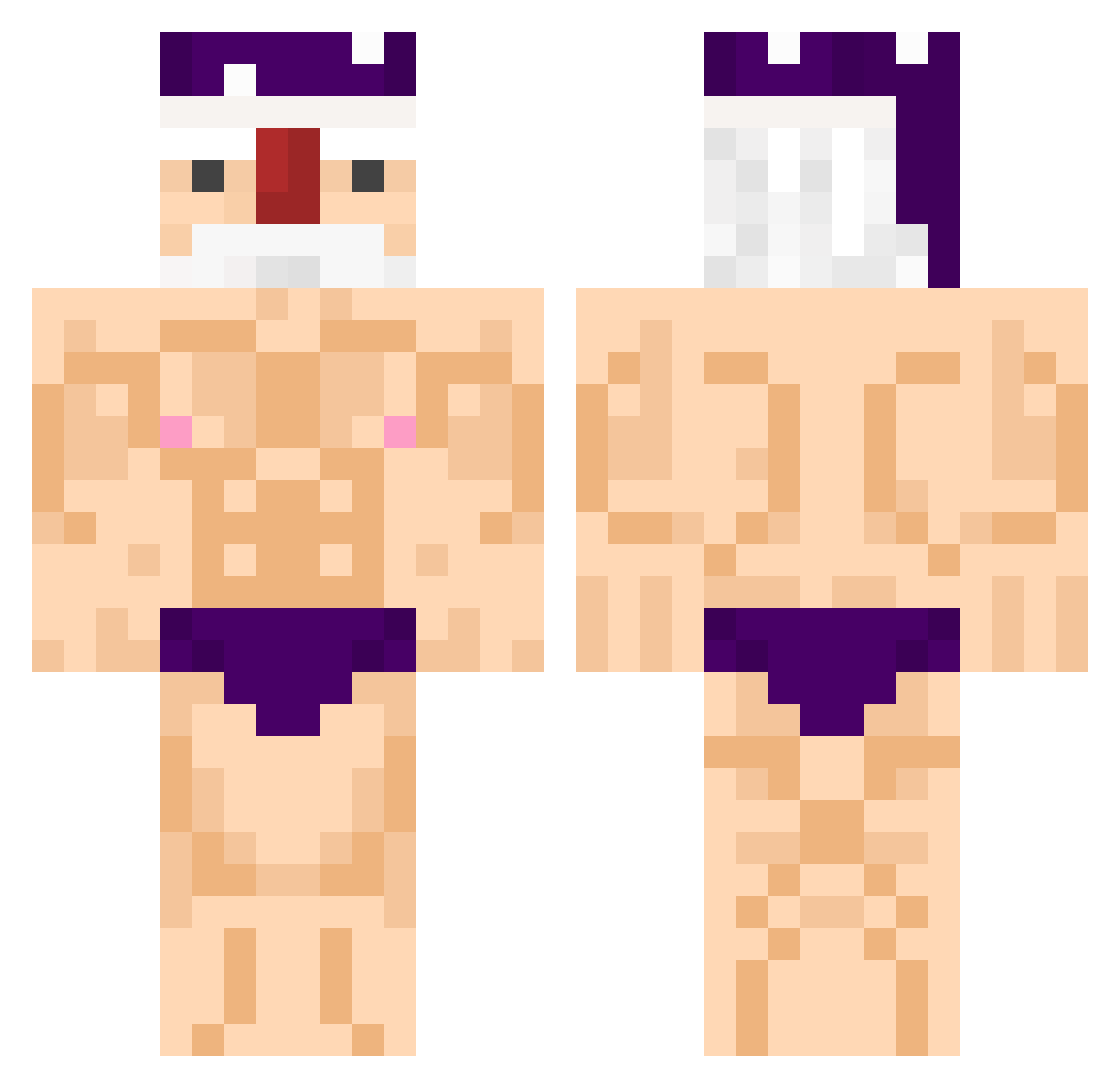 IxSych3ron Minecraft skin, front and back view