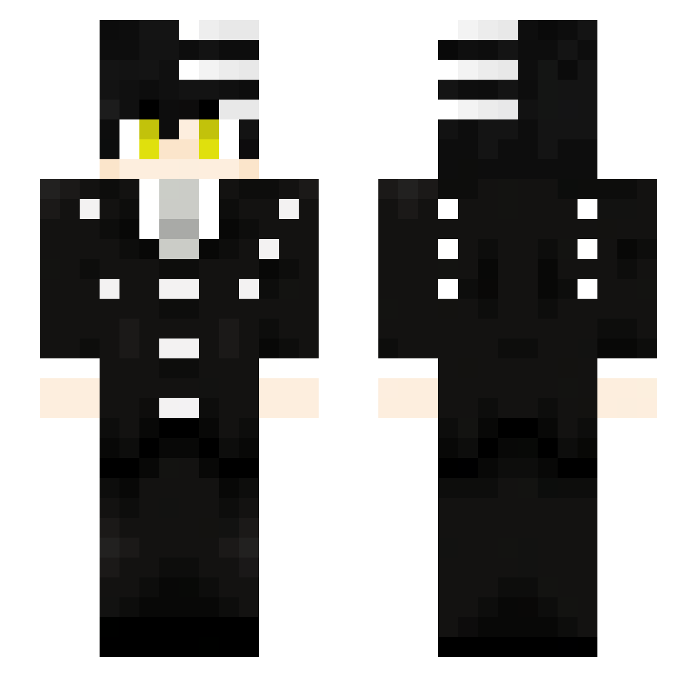 DgiMight Minecraft skin, front and back view