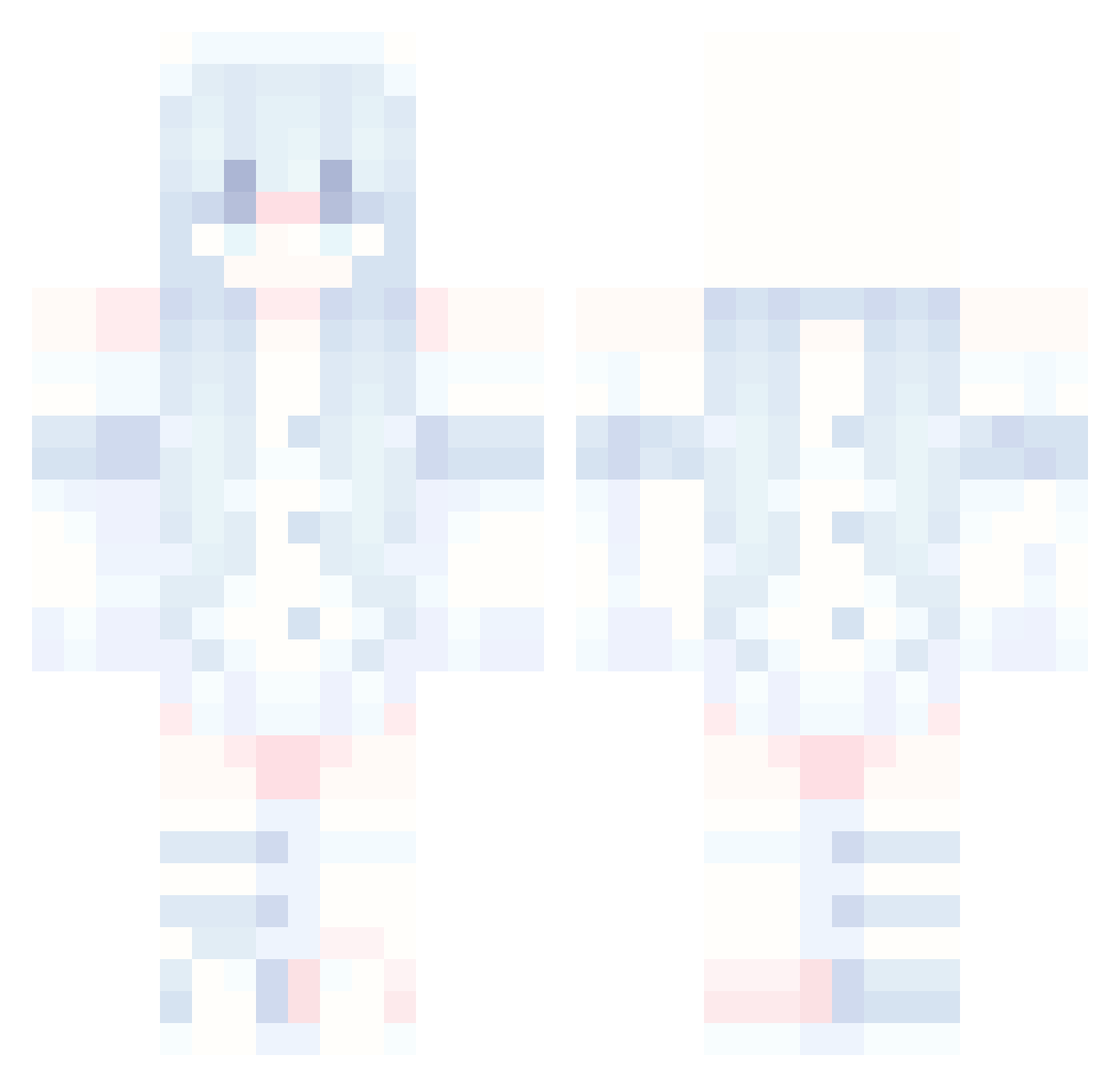 Zox_A Minecraft skin, front and back view