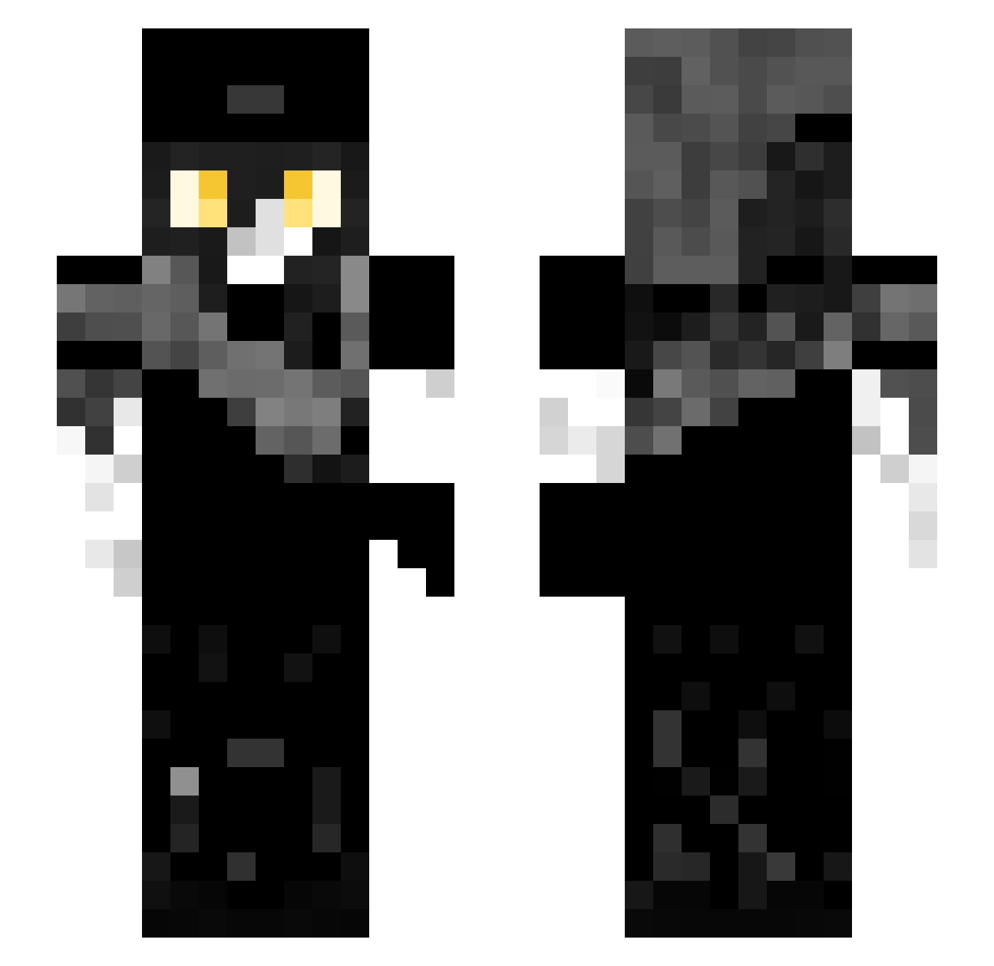 XXIIXXII Minecraft skin, front and back view