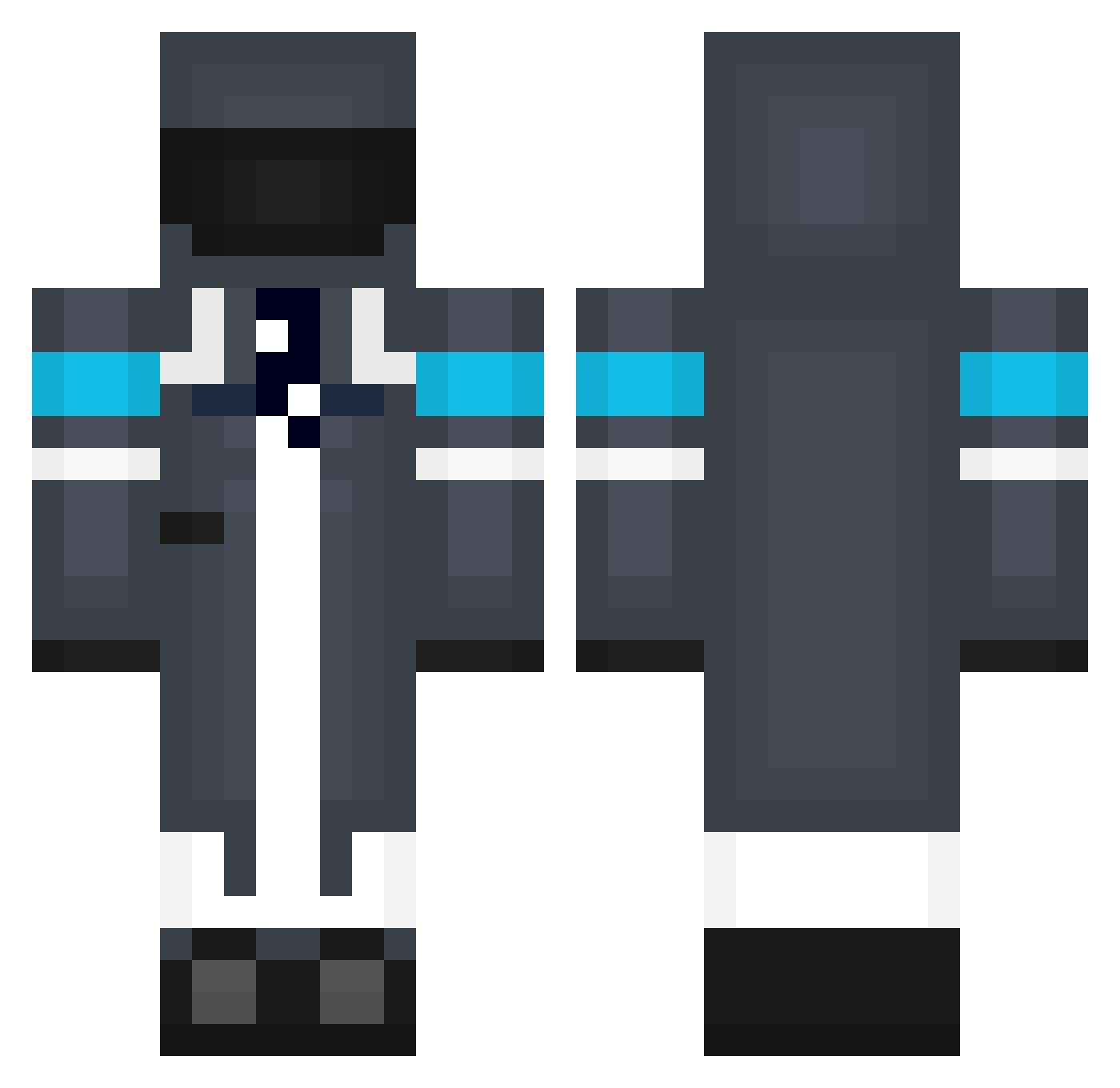 g00gleoficial Minecraft skin, front and back view