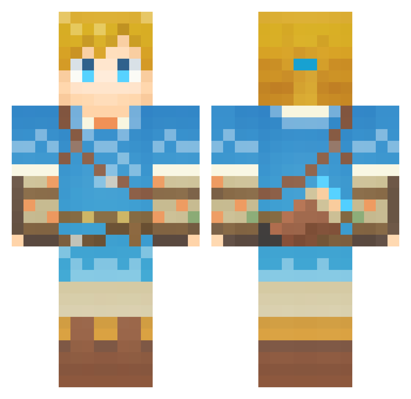 Lord_Weather Minecraft skin, front and back view